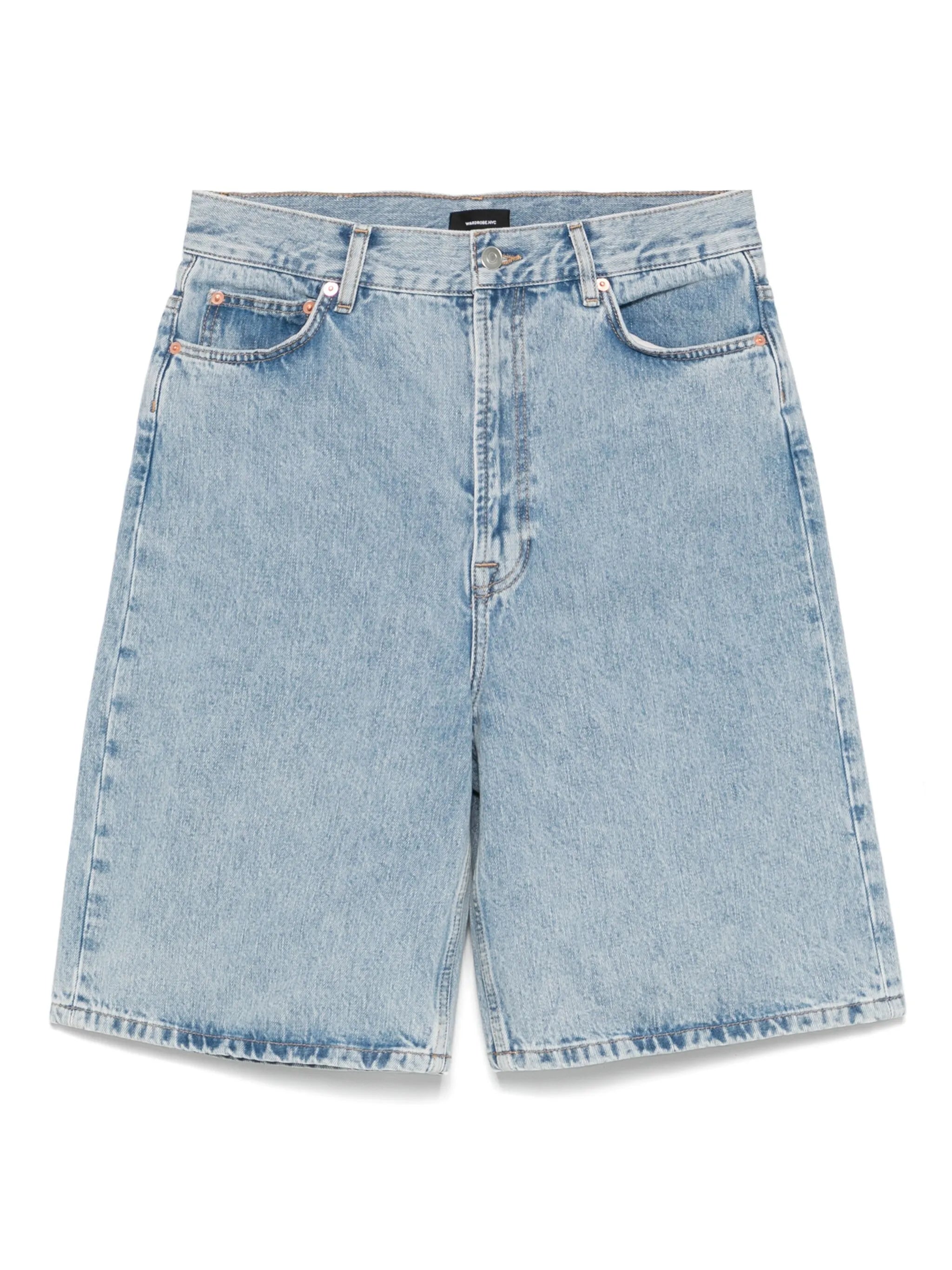 low-rise denim shorts