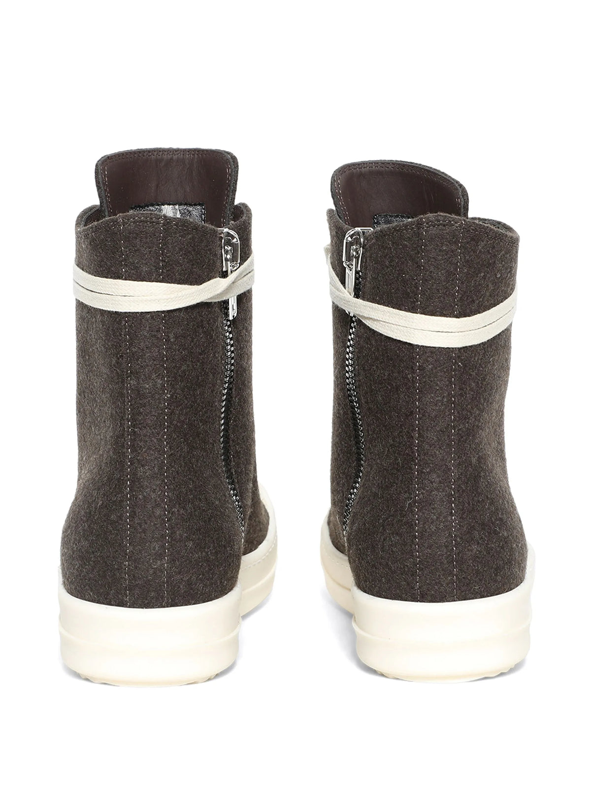 felt high-top sneakers