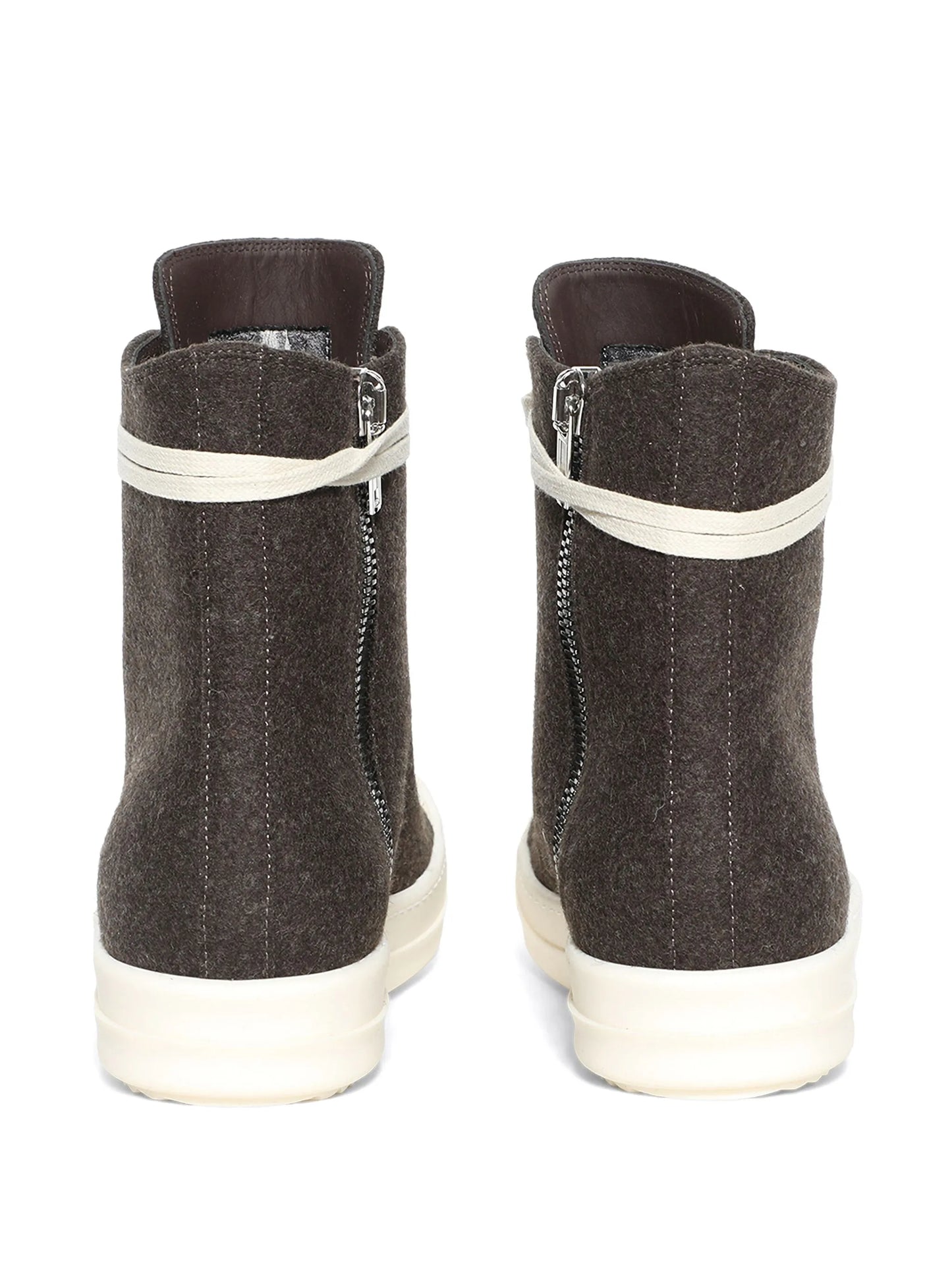 felt high-top sneakers