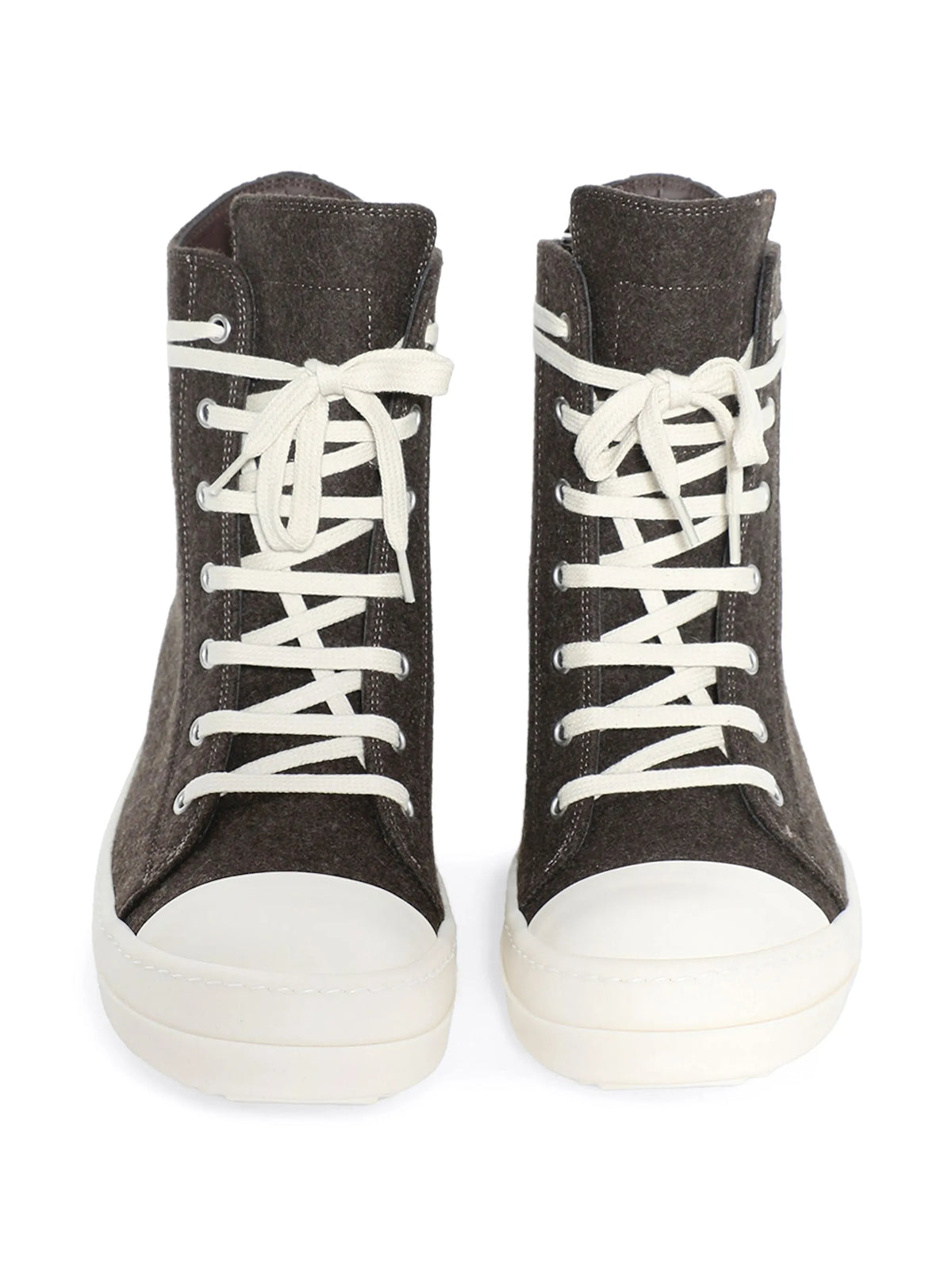felt high-top sneakers