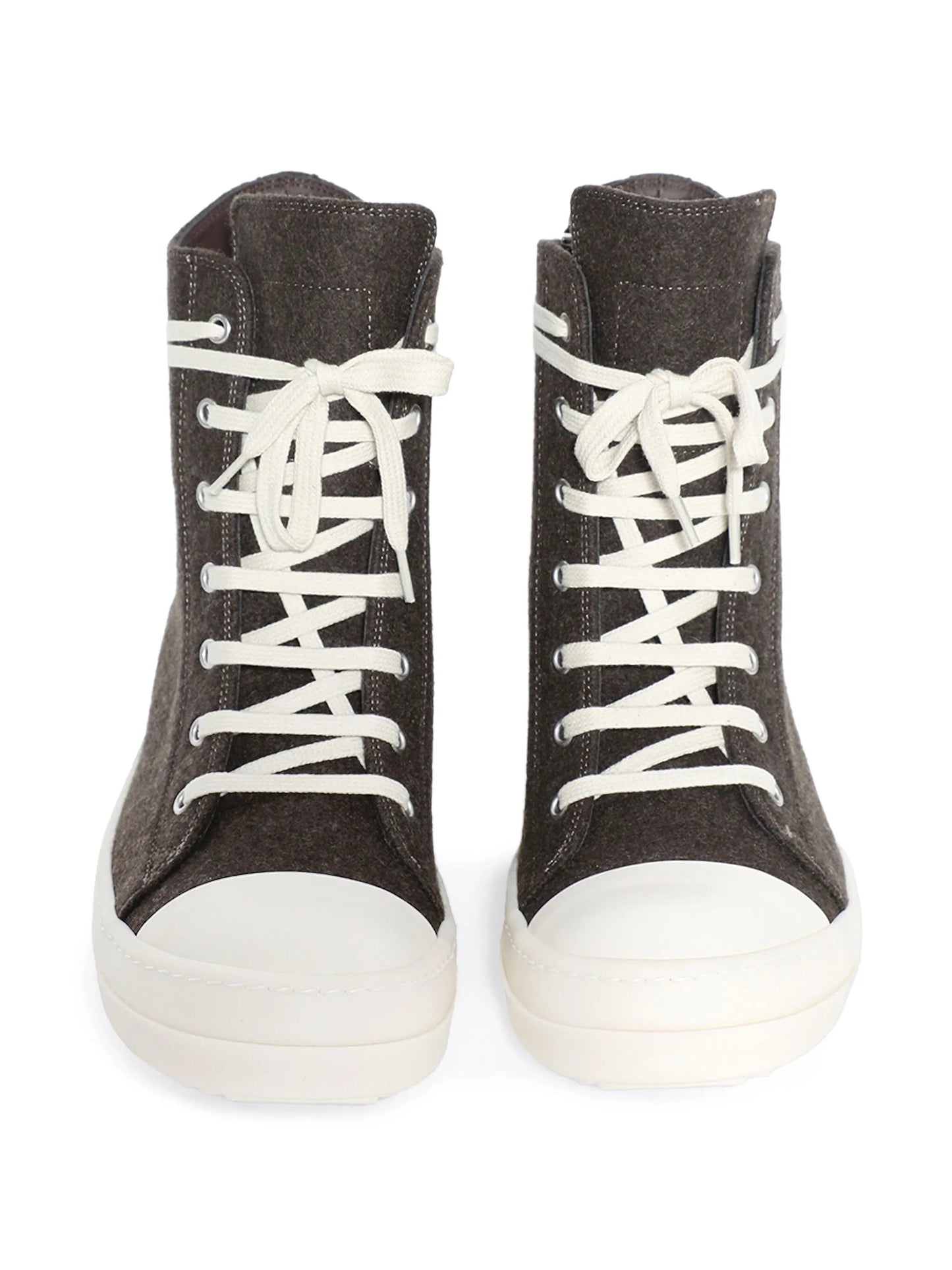 felt high-top sneakers