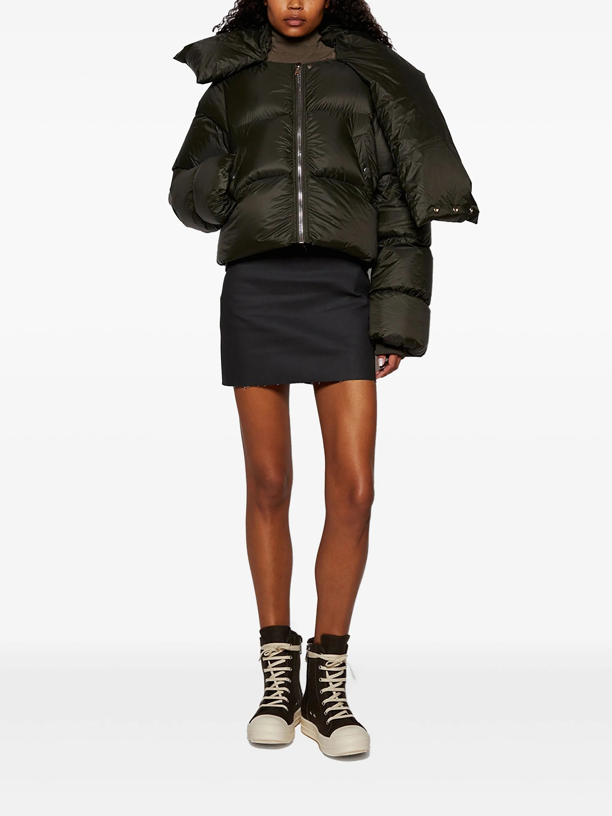 felt high-top sneakers