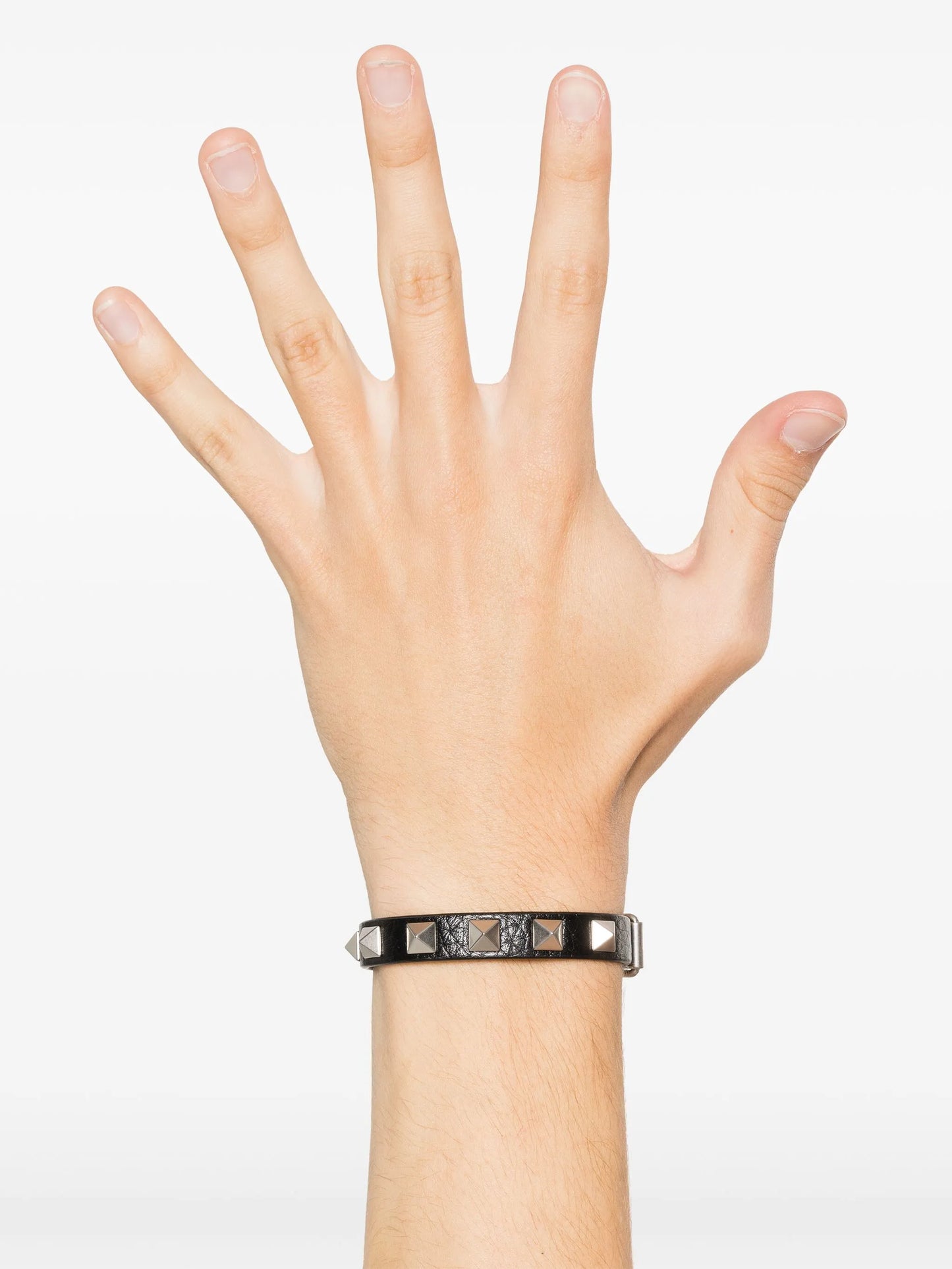 Rockstud leather bracelet