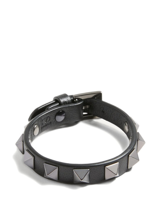 Val Rockstud leather bracelet