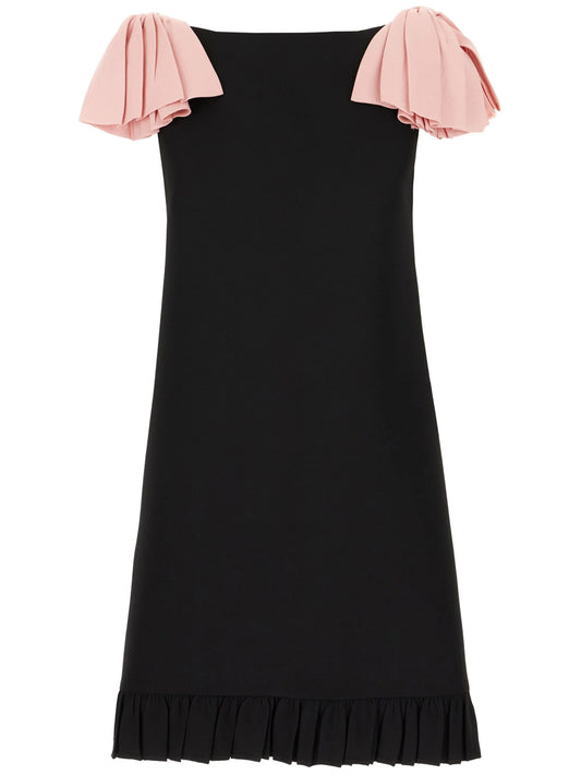 crepe mini dress