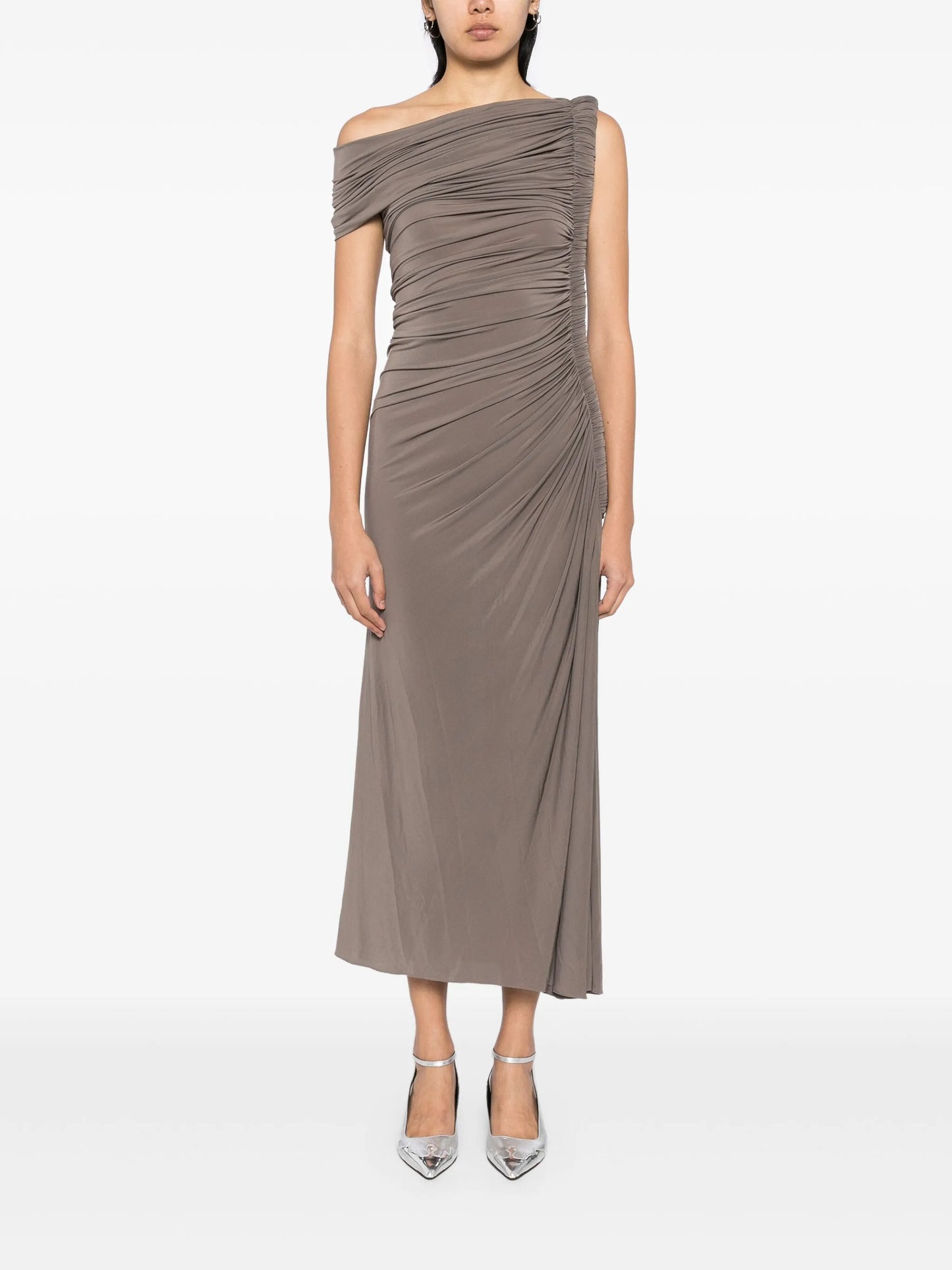 draped jersey dress
