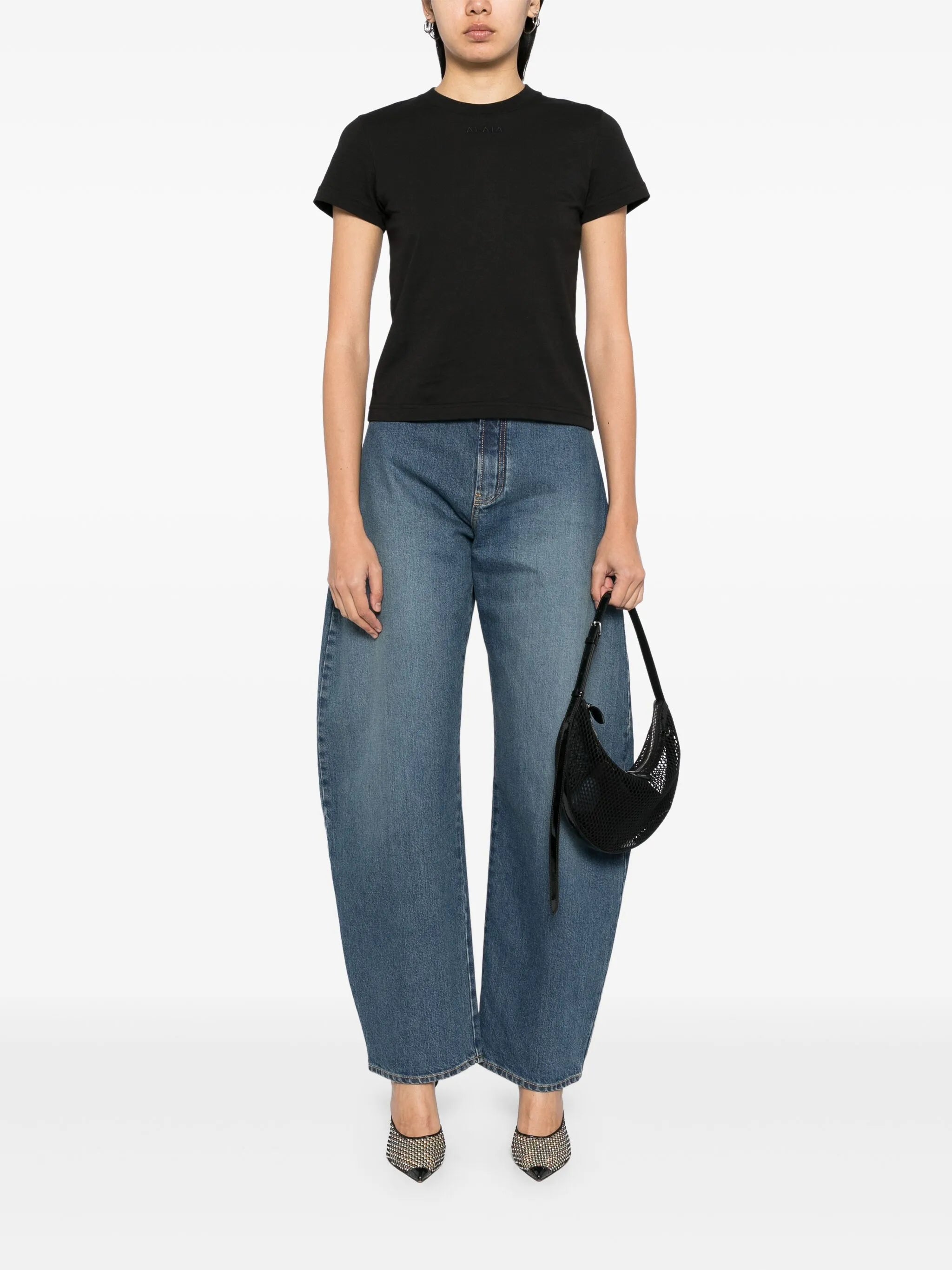 barrel-leg jeans