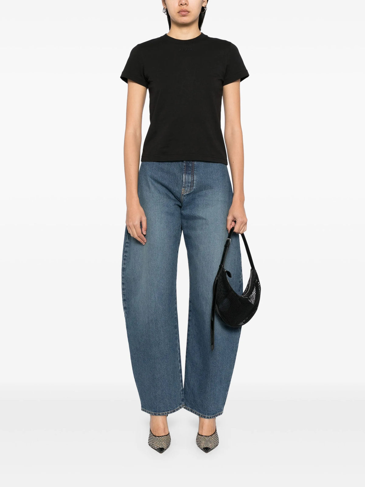 barrel-leg jeans