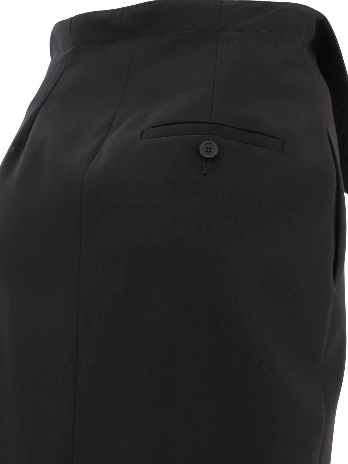 folded-edge midi skirt