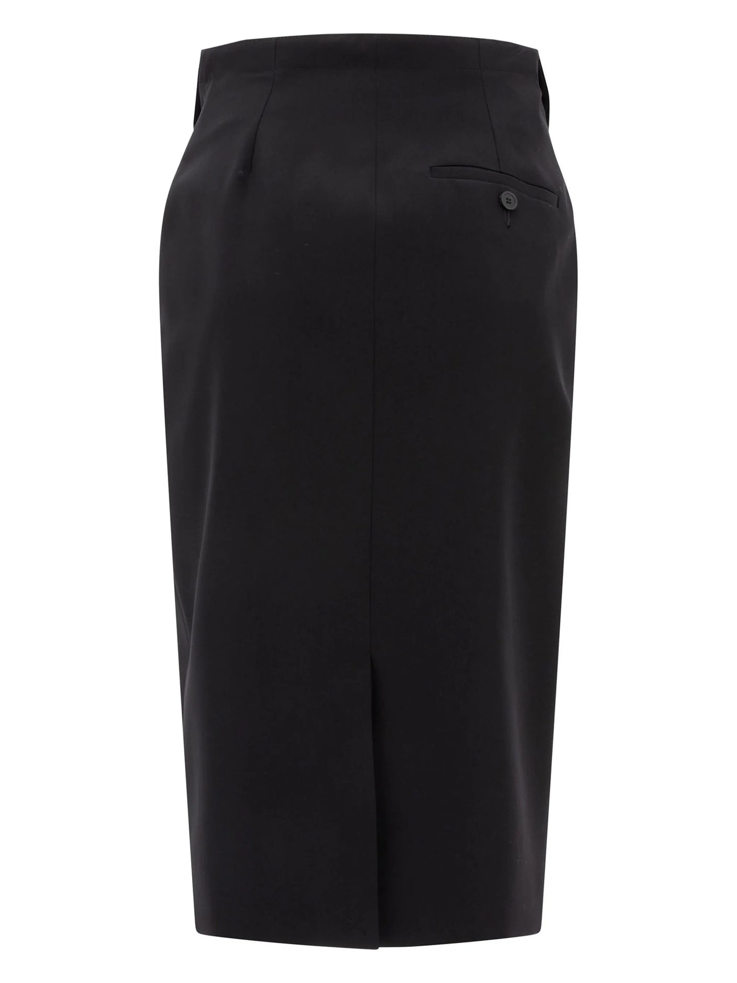 folded-edge midi skirt