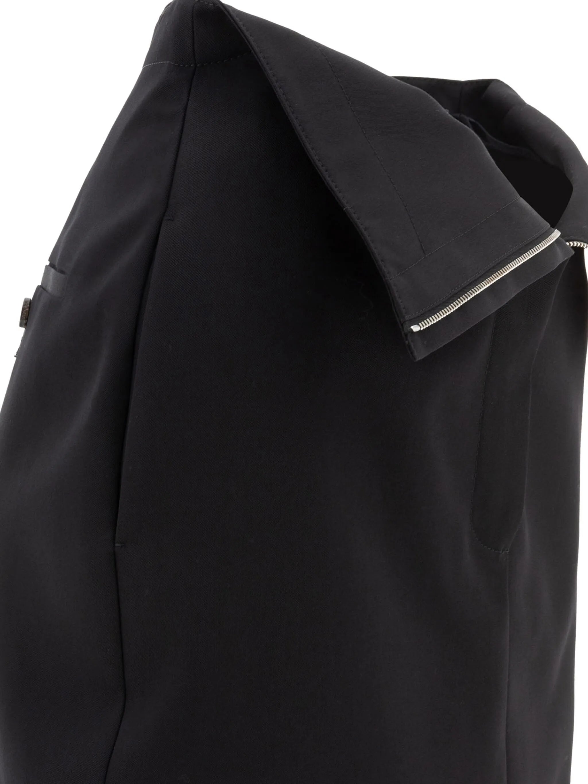 folded-edge midi skirt