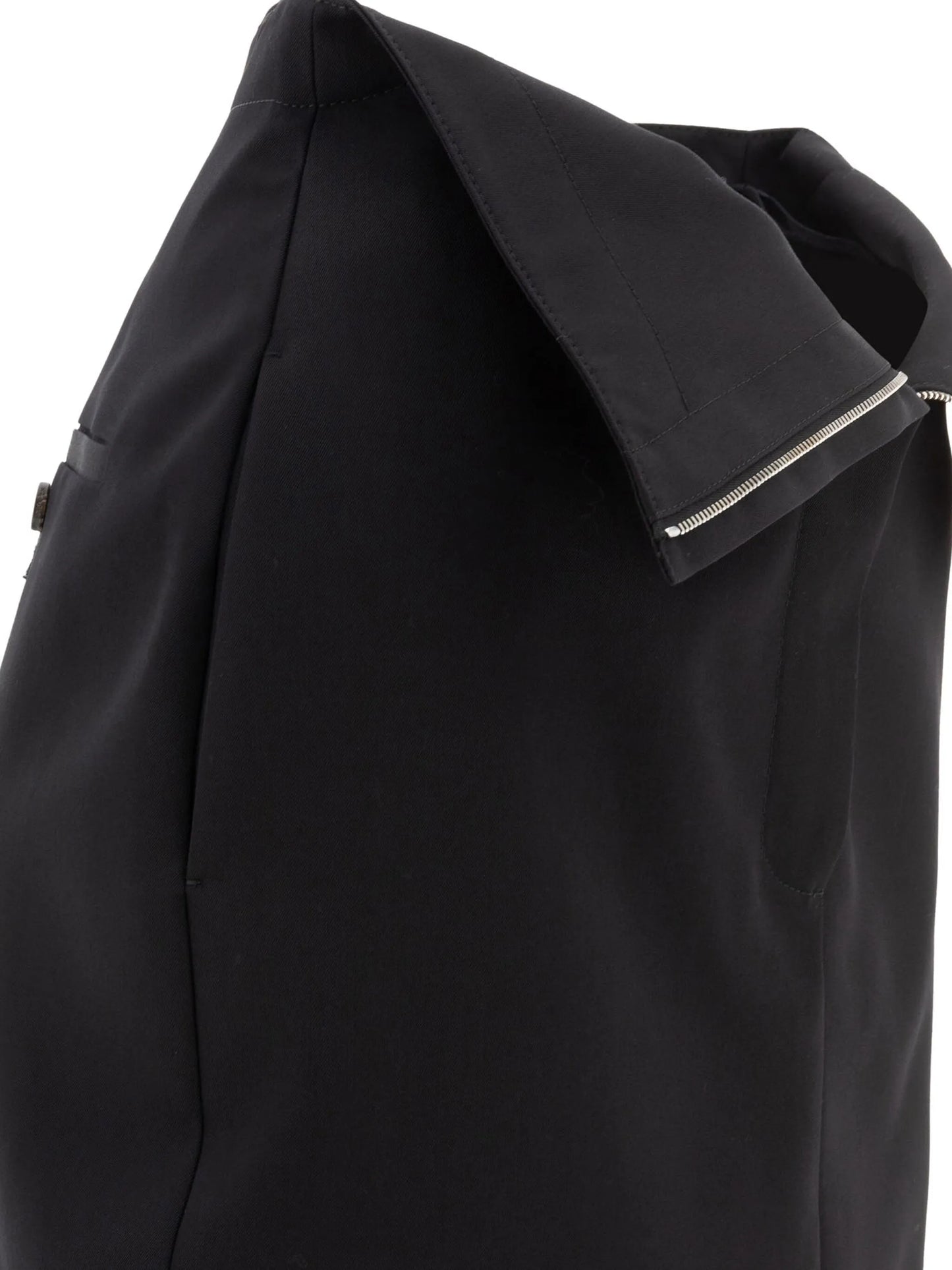 folded-edge midi skirt