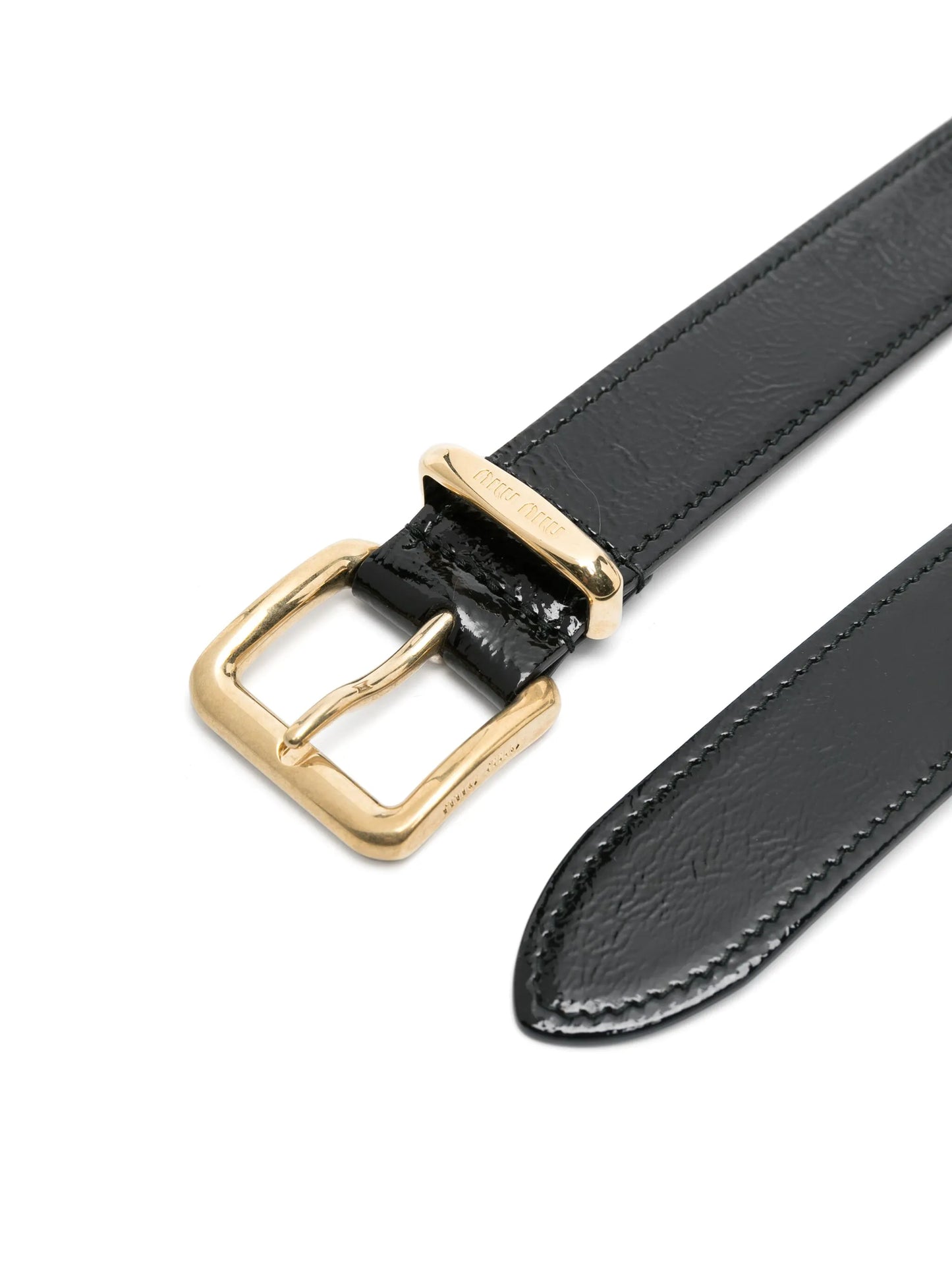 patent-leather belt
