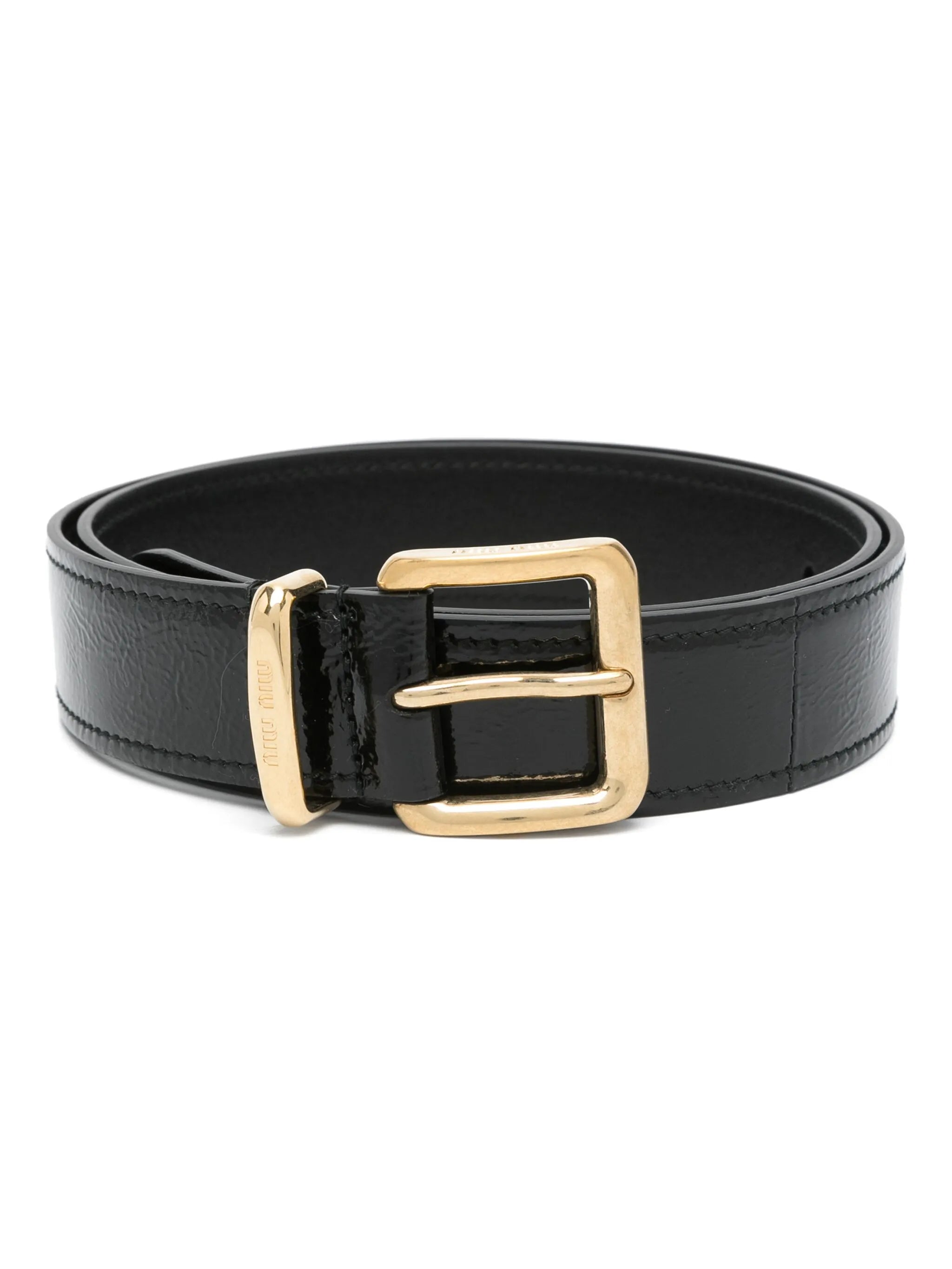 patent-leather belt
