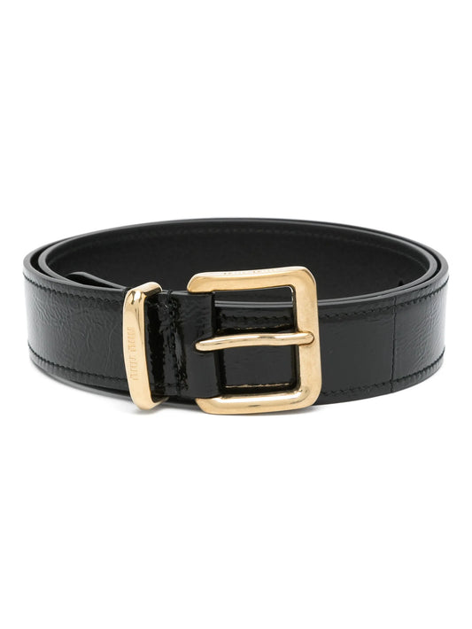 patent-leather belt