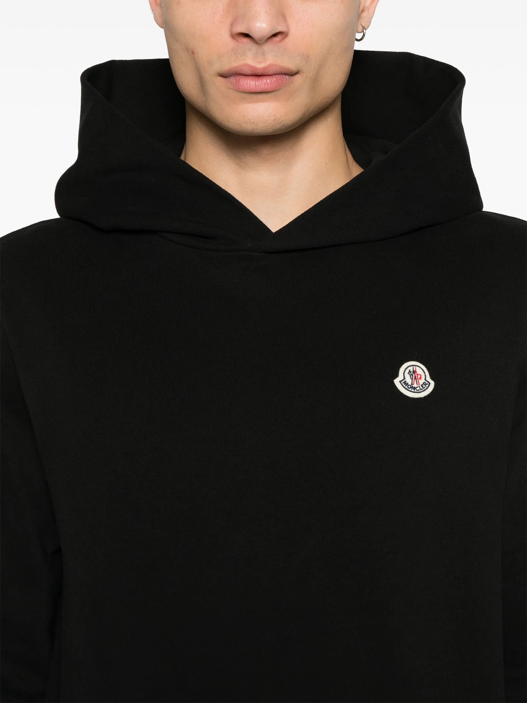logo-appliqué hoodie