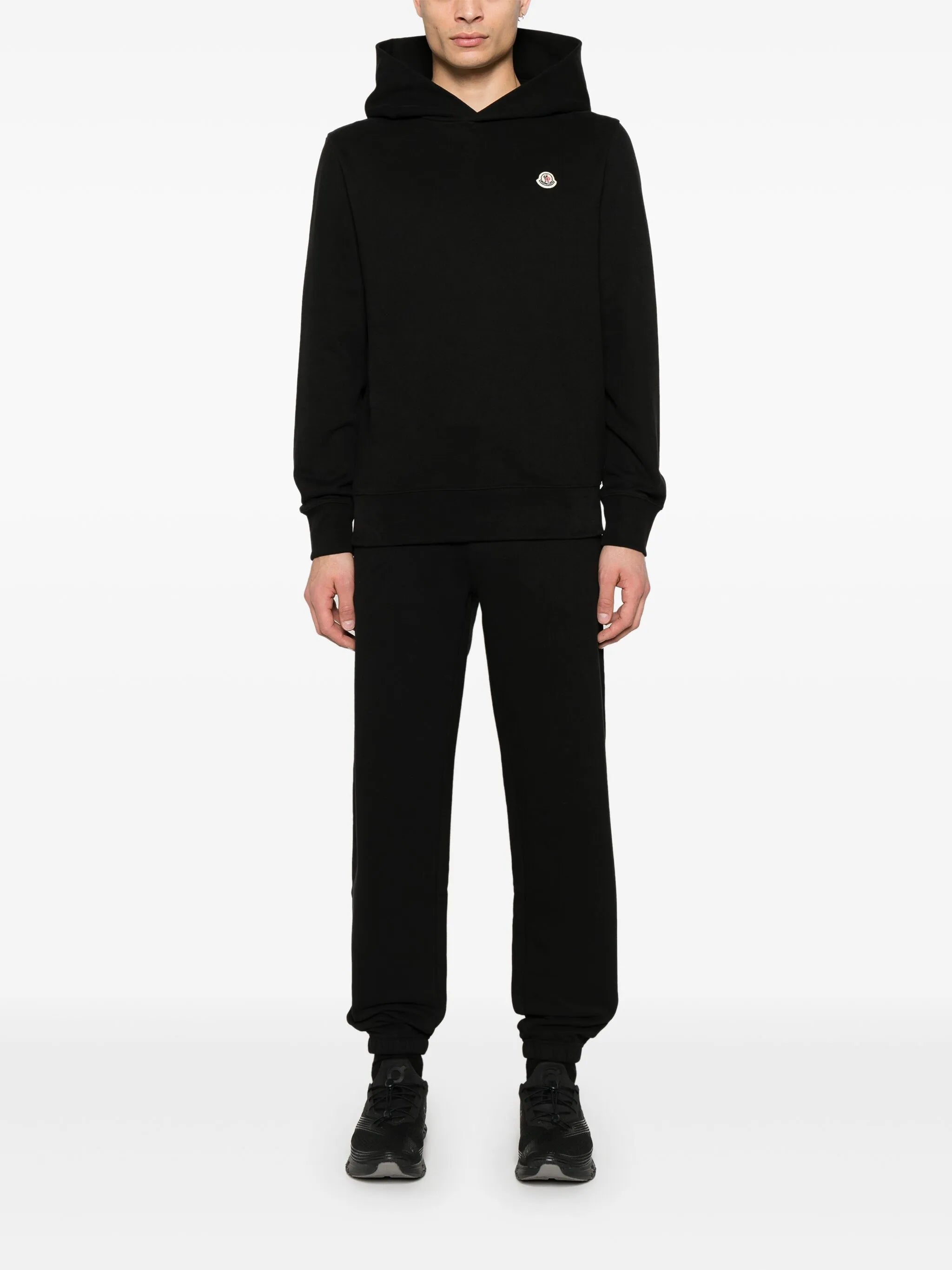 logo-appliqué hoodie