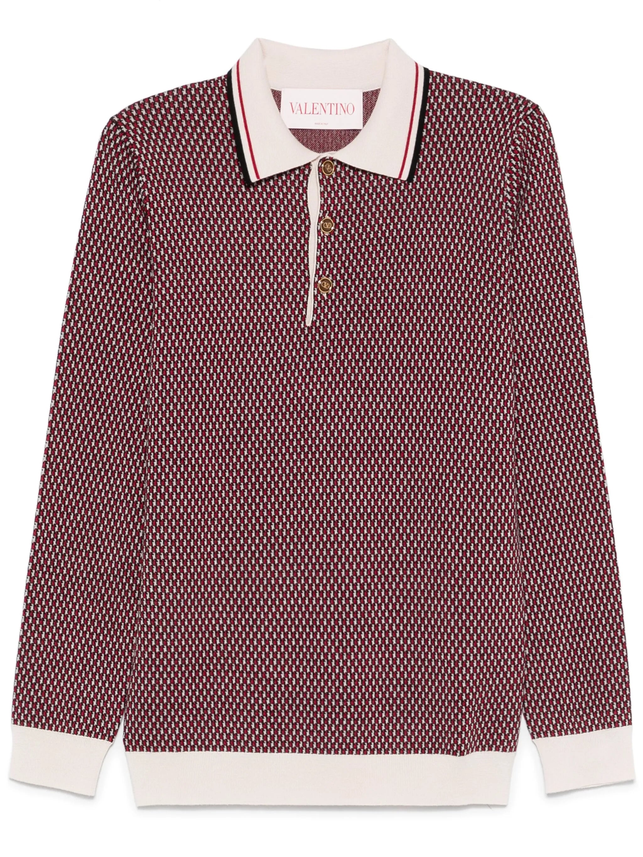 knitted polo shirt