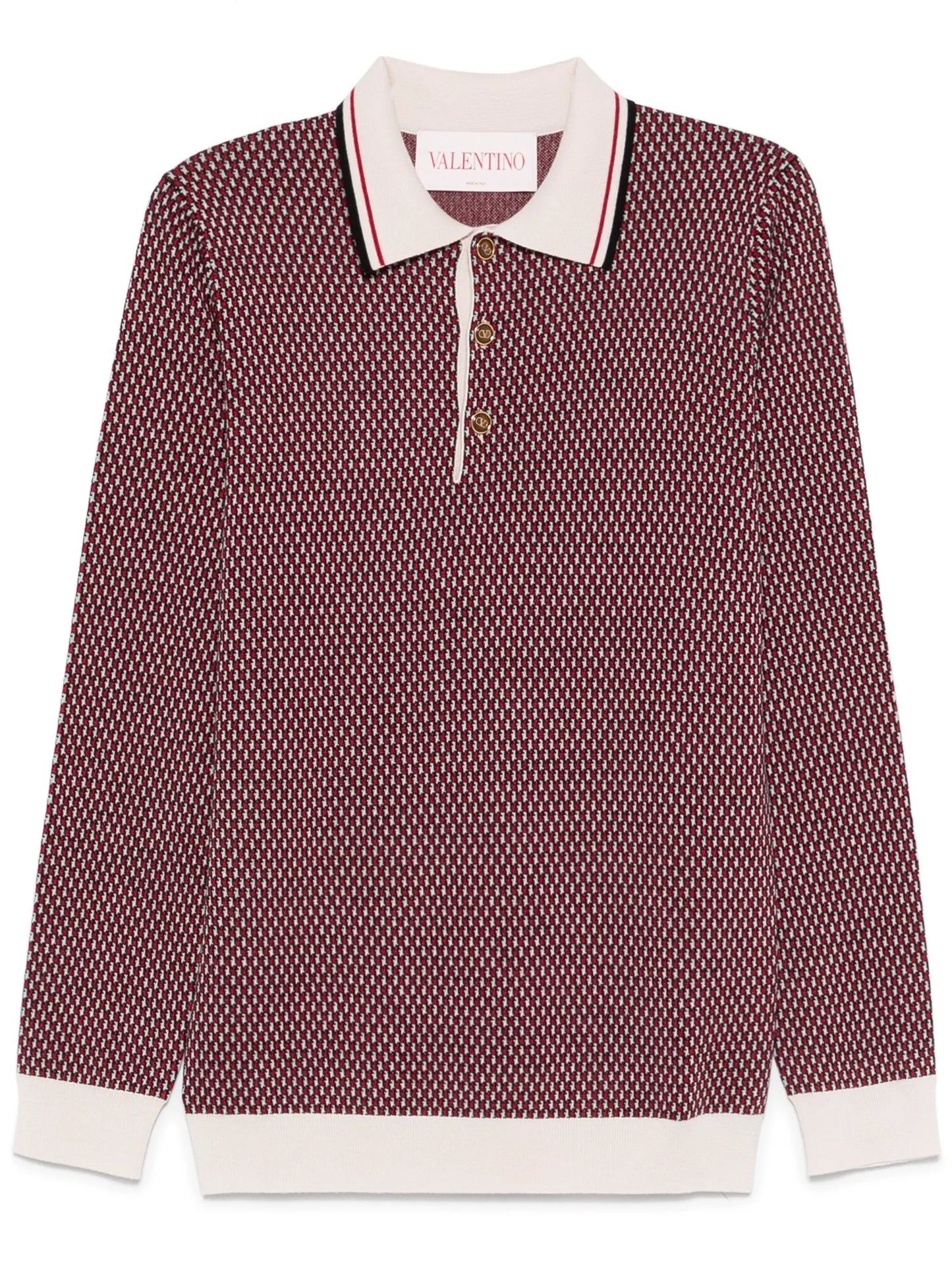 knitted polo shirt