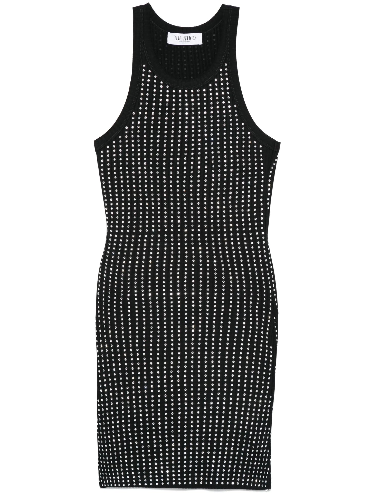 rhinestonded mini dress