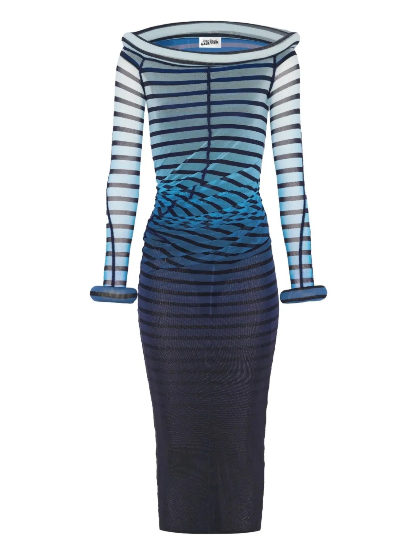 striped maxi dress