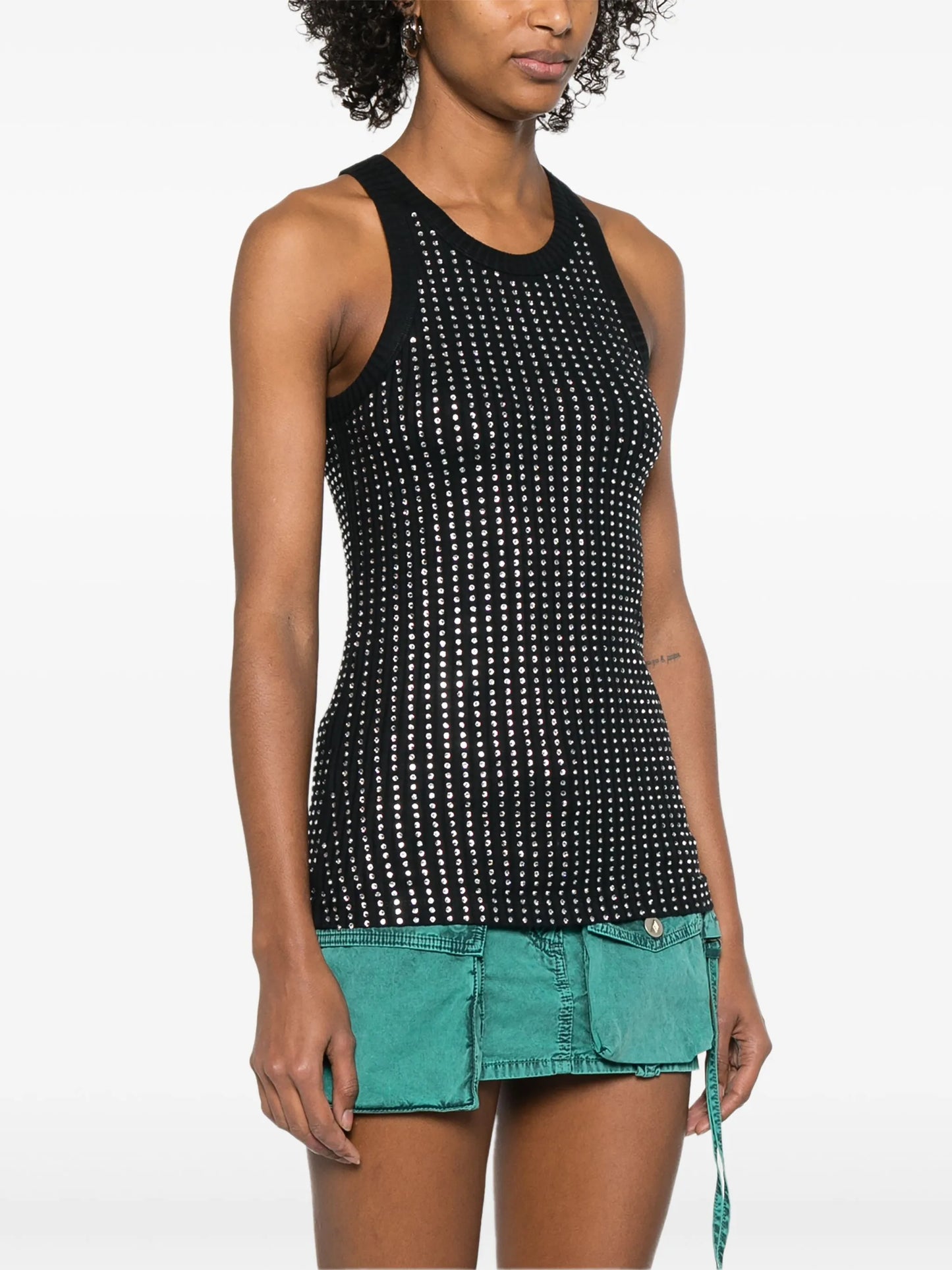 crystal-embellished tank top