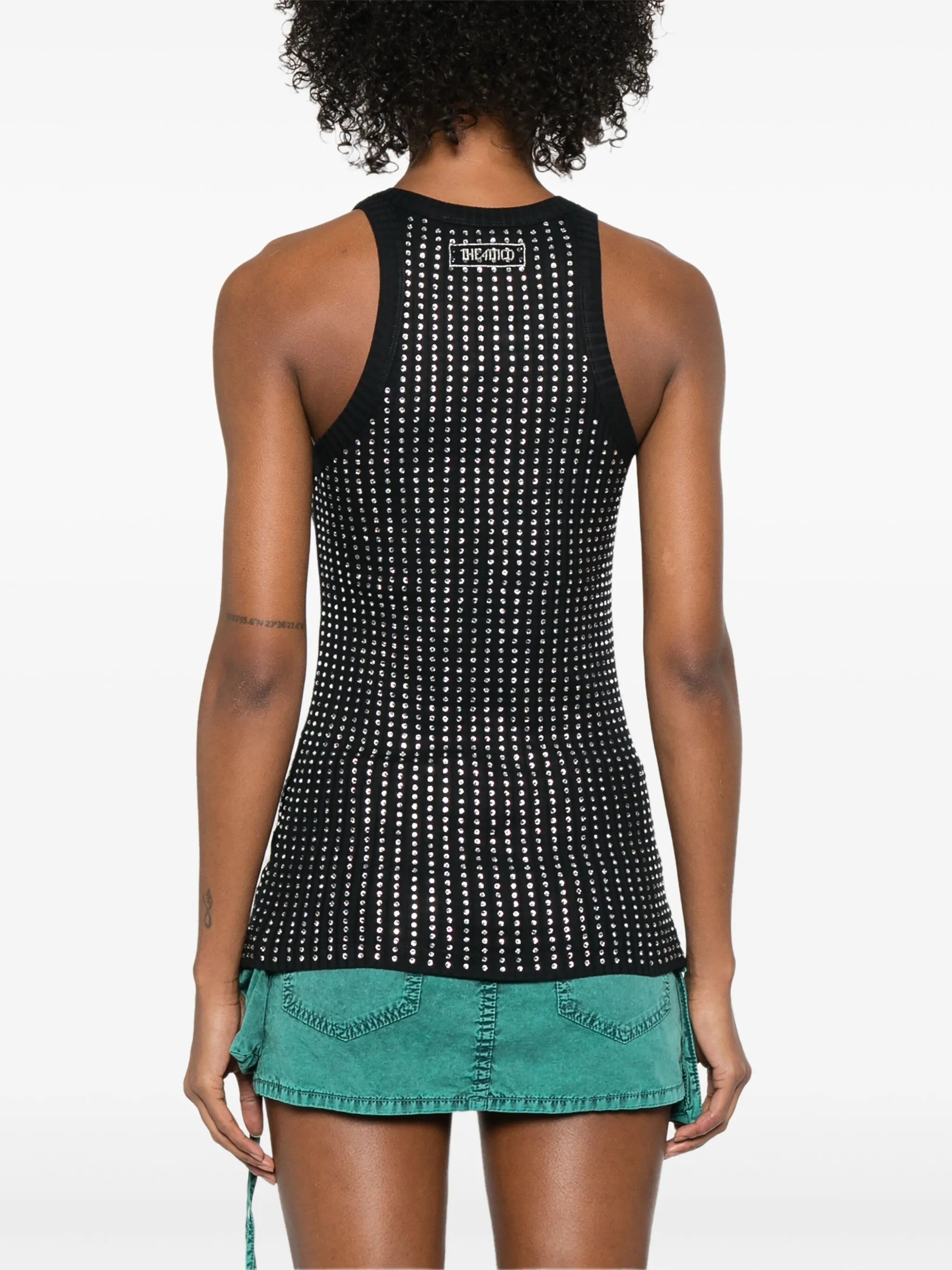crystal-embellished tank top