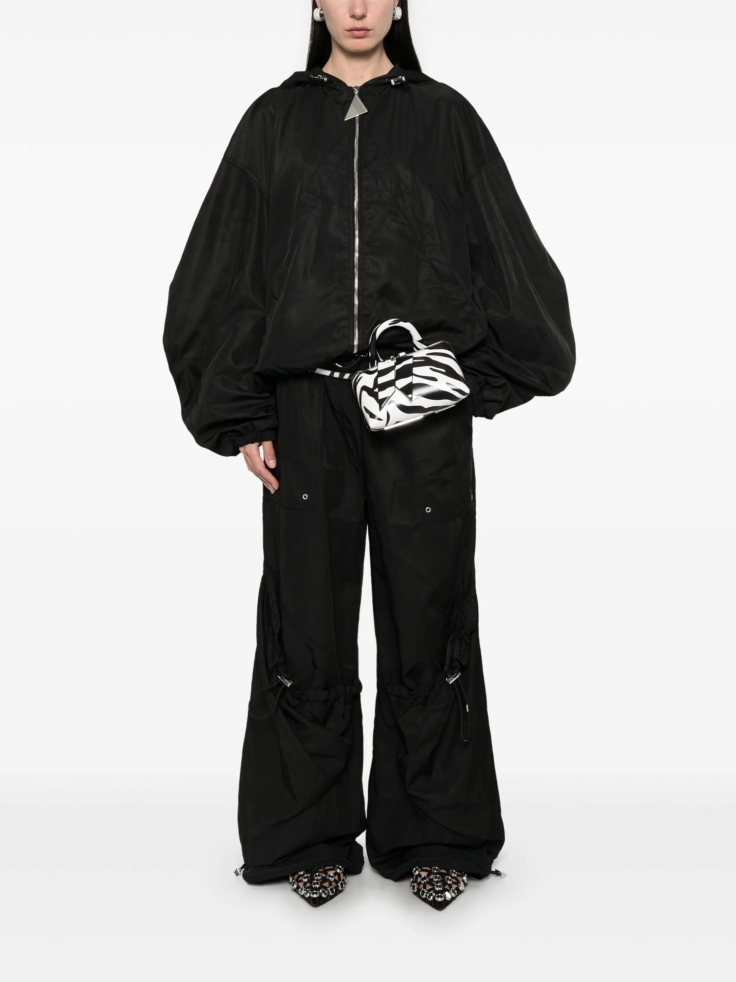 hooded bomber jacket