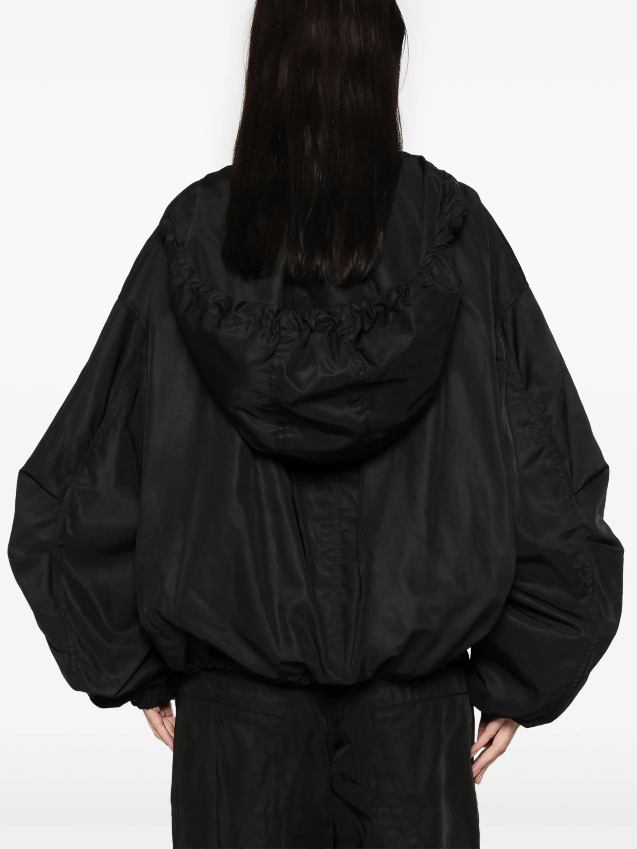 hooded bomber jacket