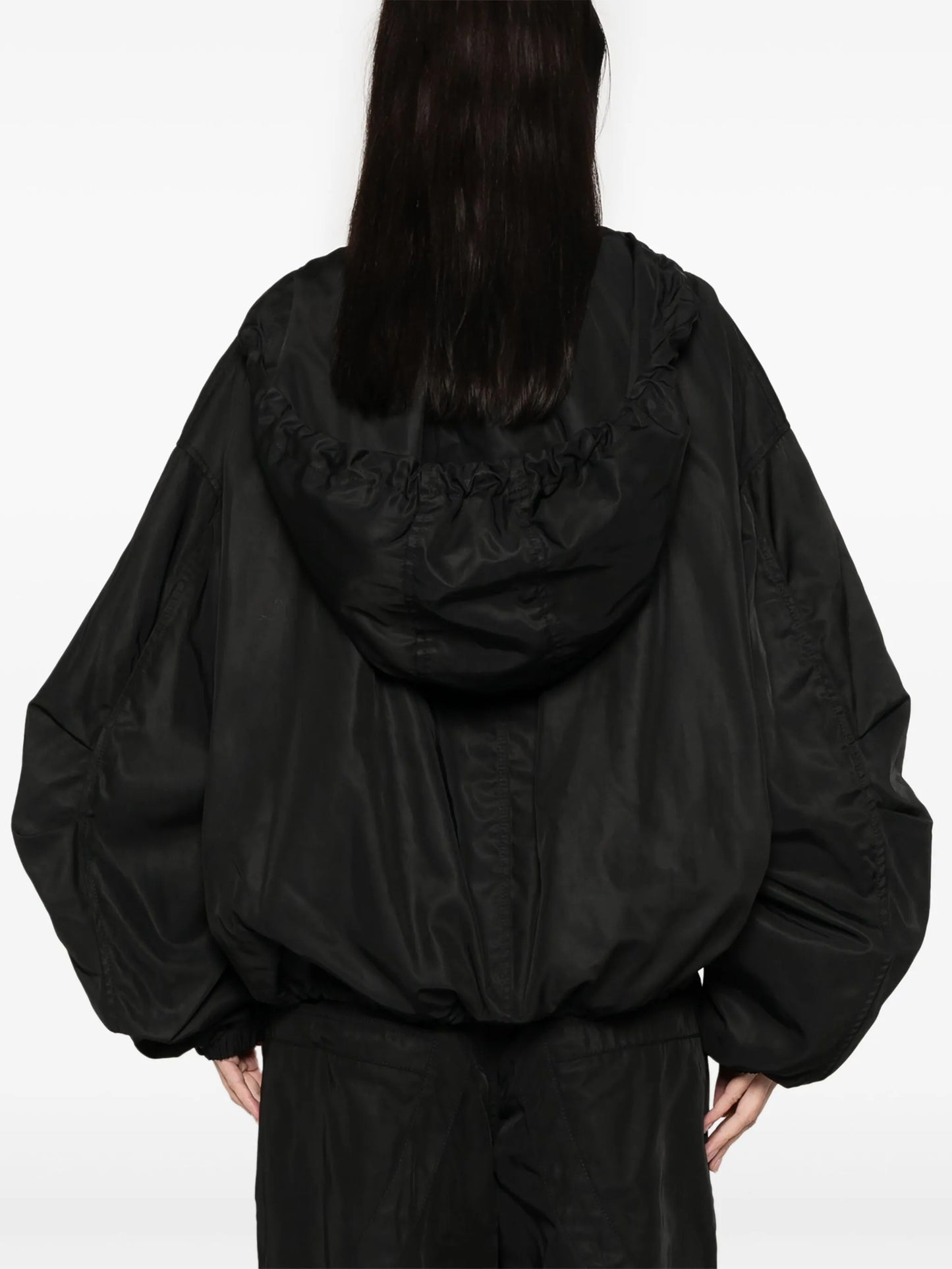 hooded bomber jacket