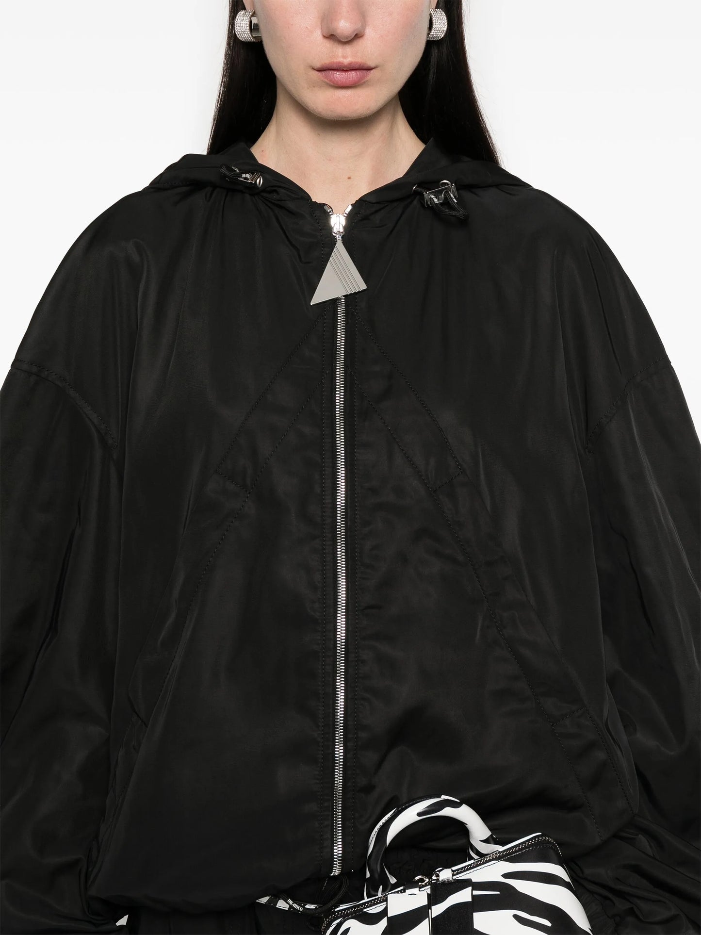 hooded bomber jacket