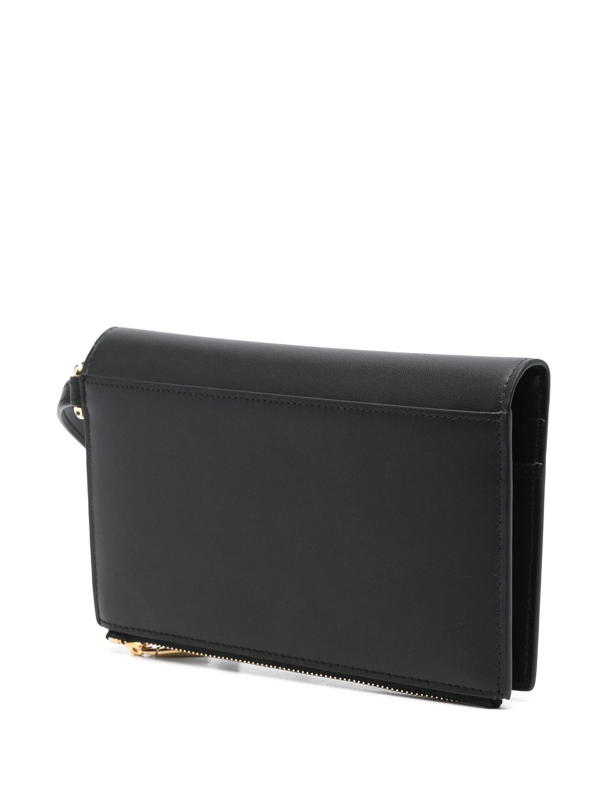 logo-lettering clutch bag