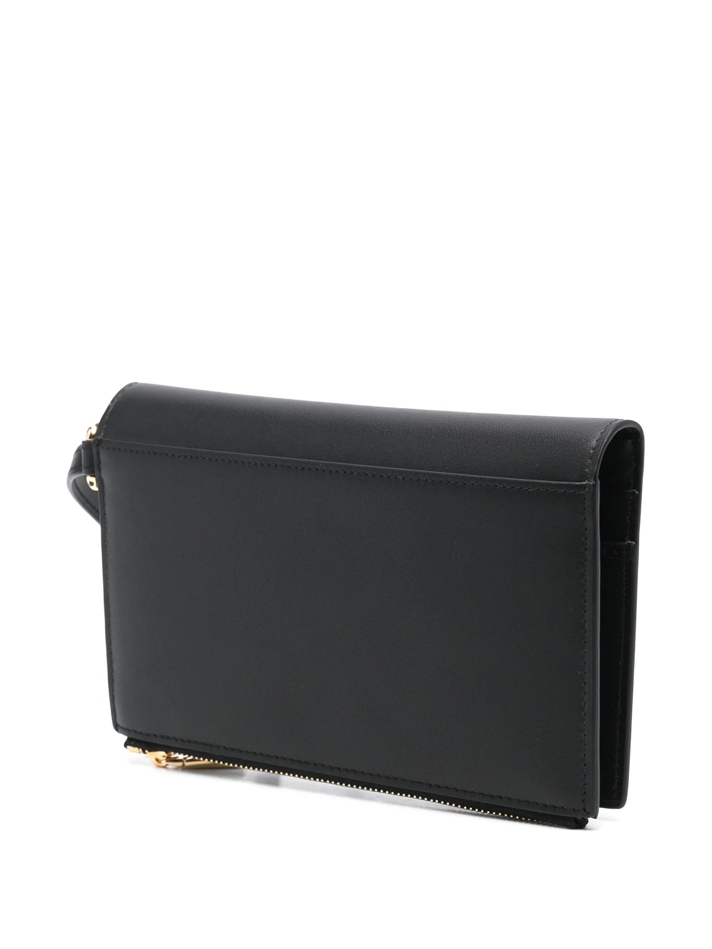 logo-lettering clutch bag