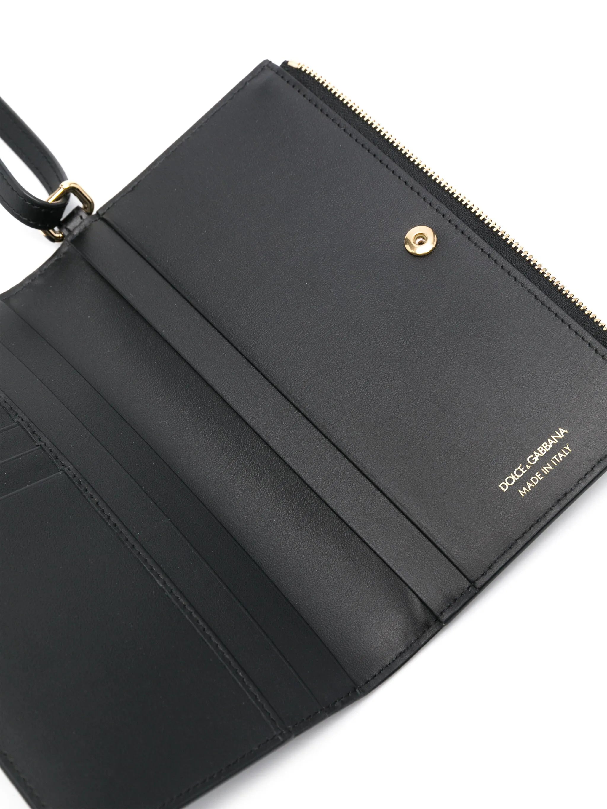 logo-lettering clutch bag