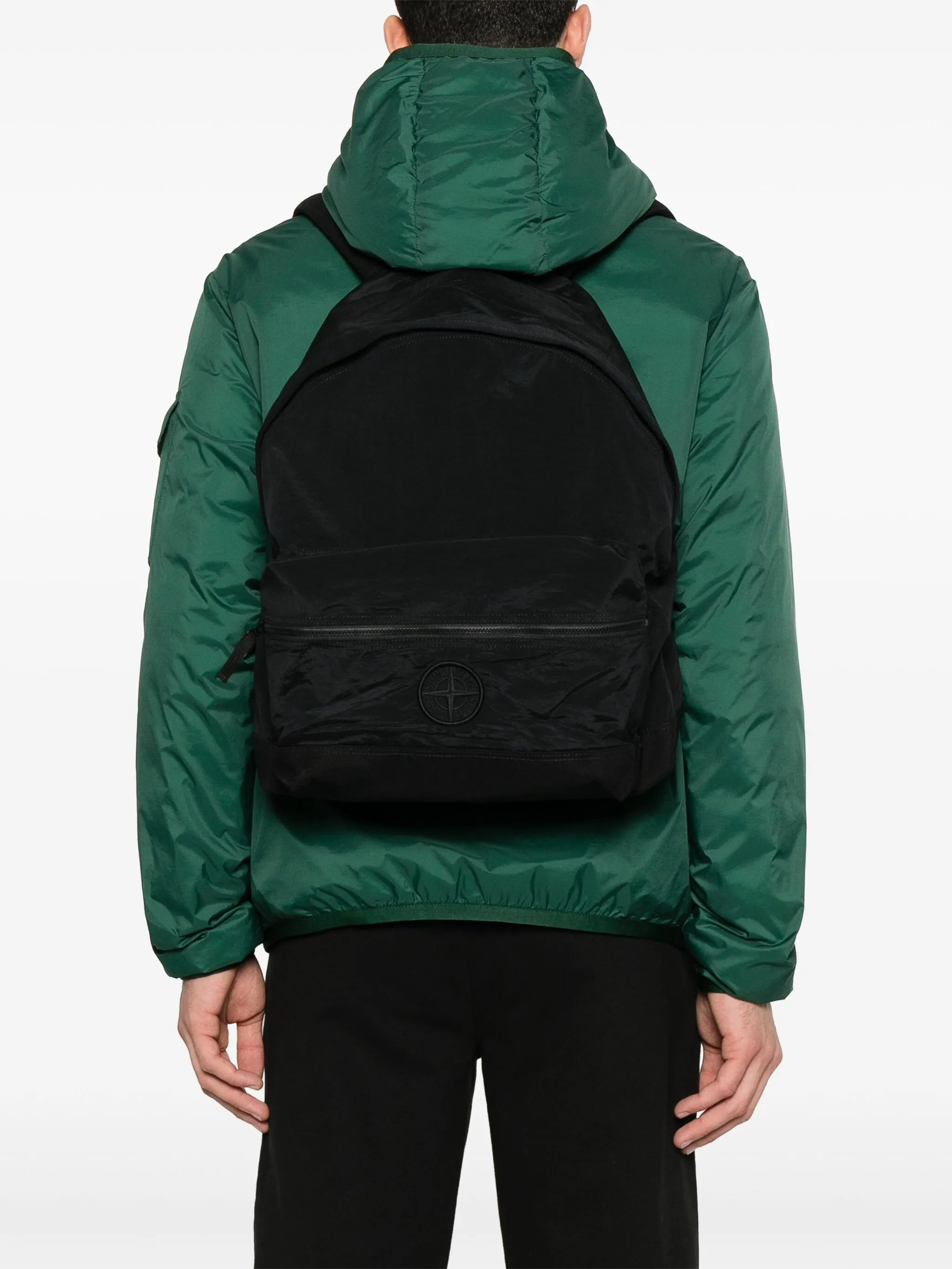 Compass-motif backpack