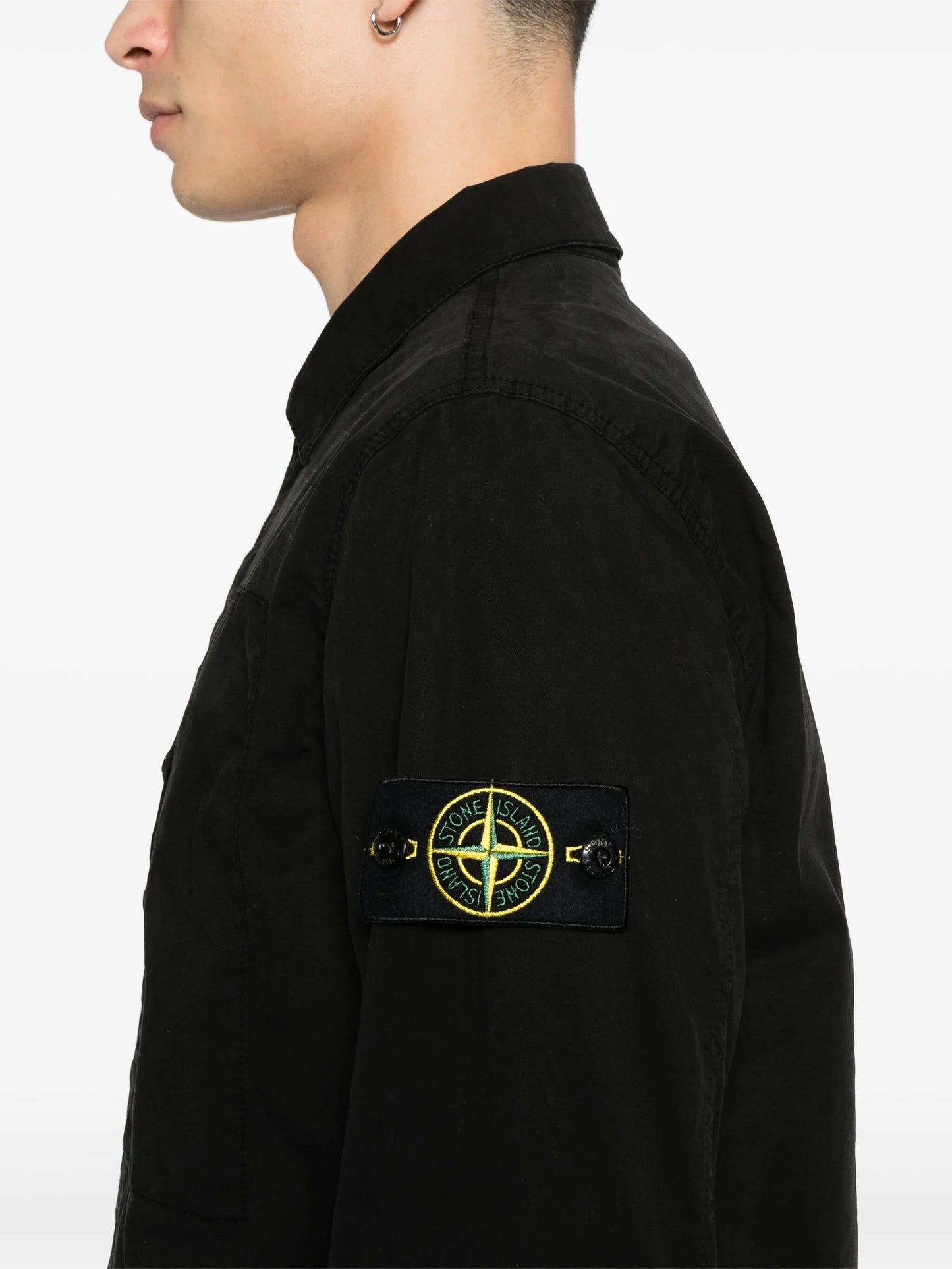 Compass-badge shirt