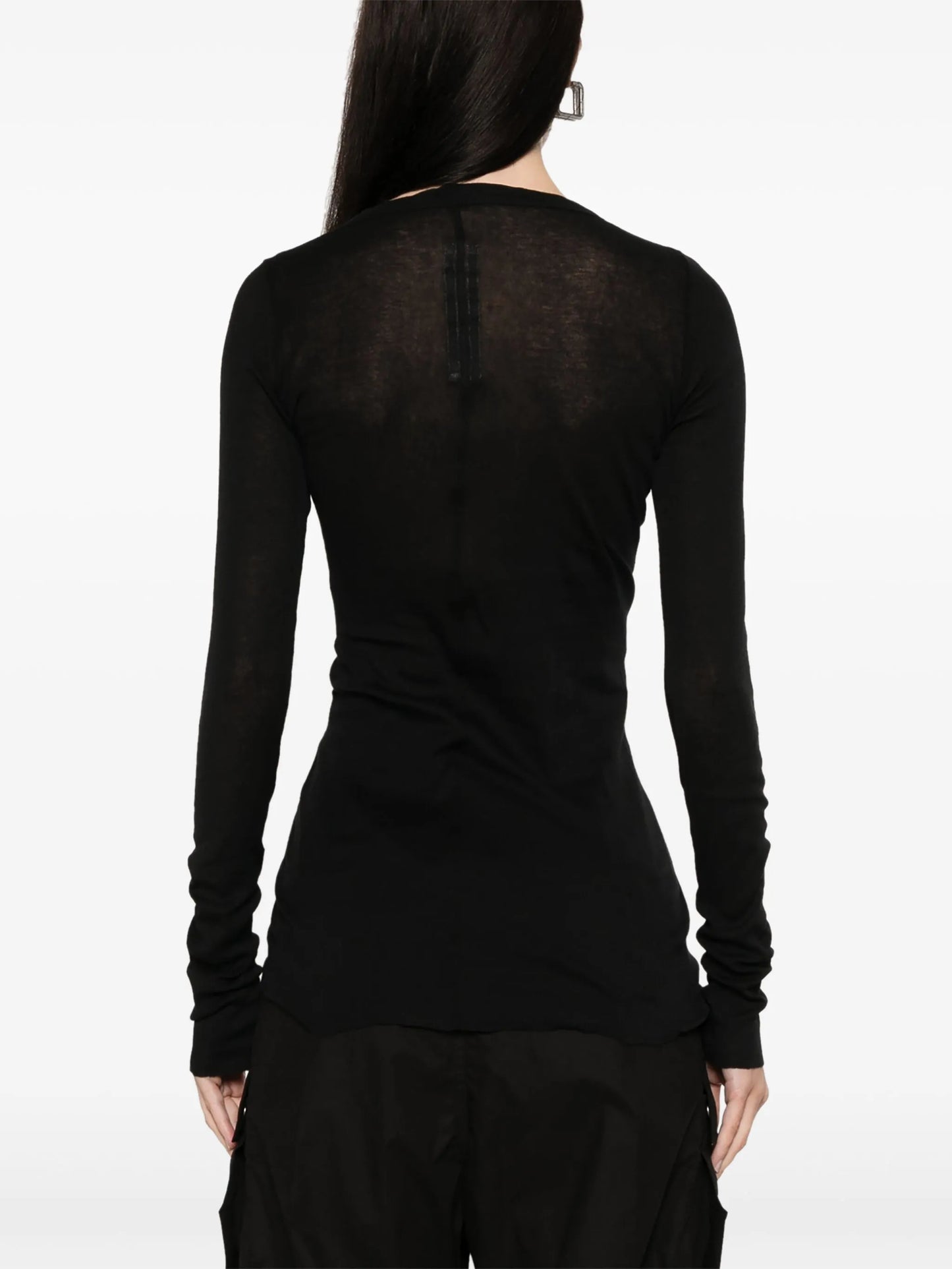 fine-ribbed long-sleeve T-shirt