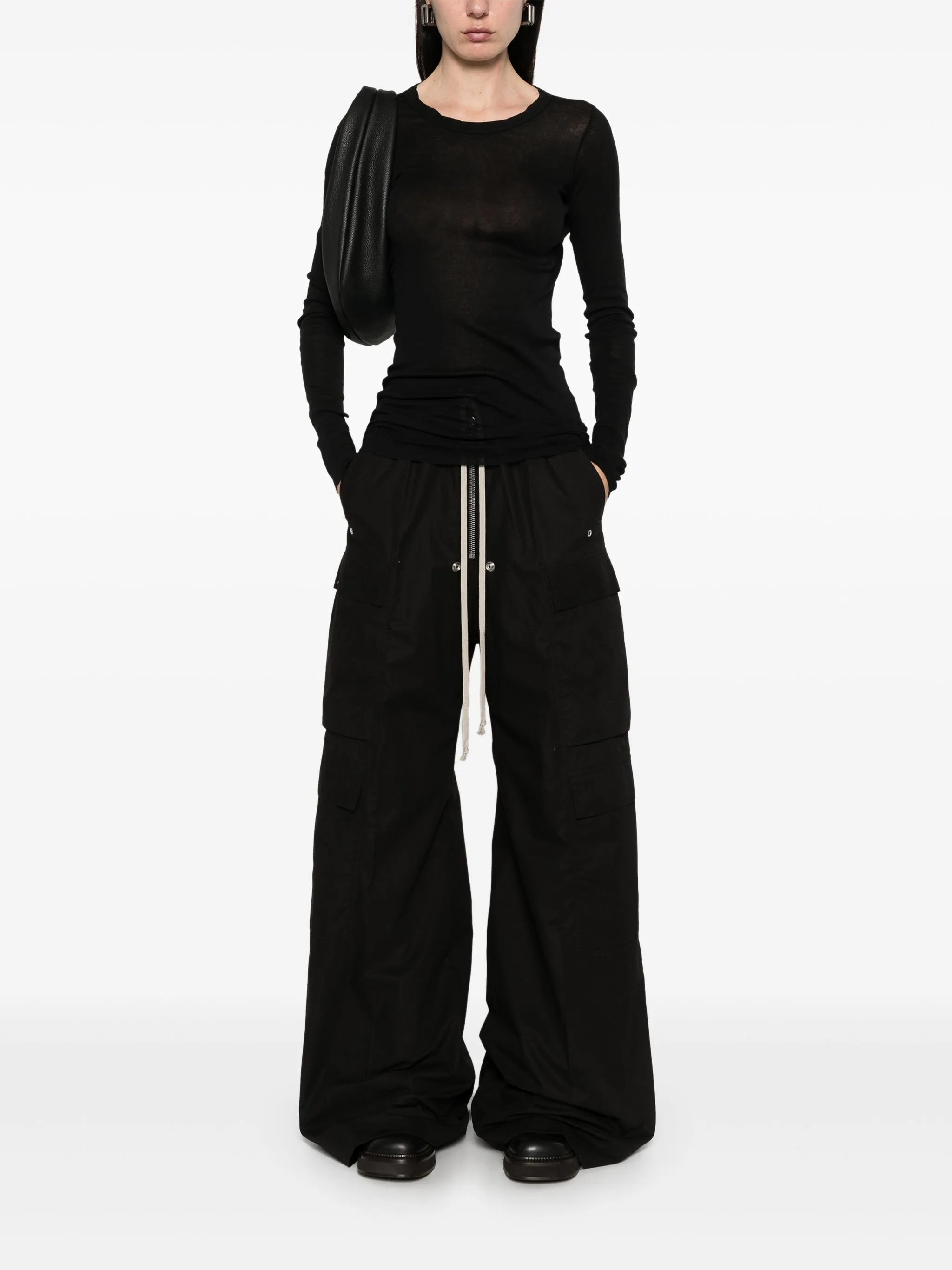 fine-ribbed long-sleeve T-shirt