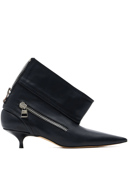 40mm leather ankle boots