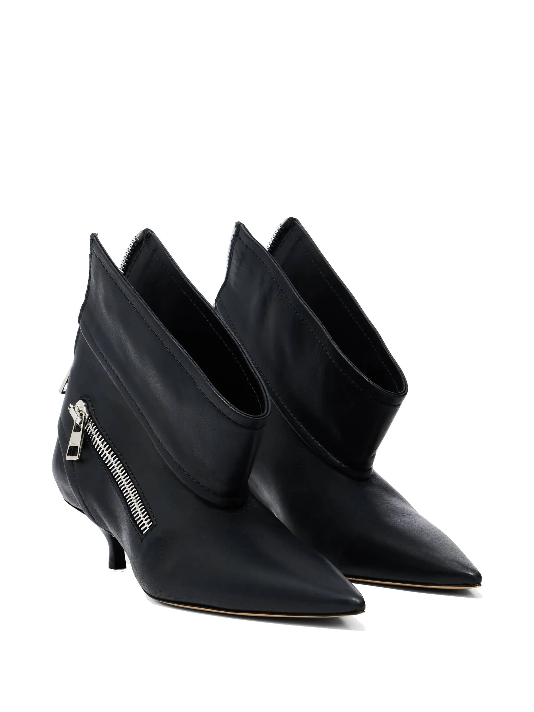 40mm leather ankle boots