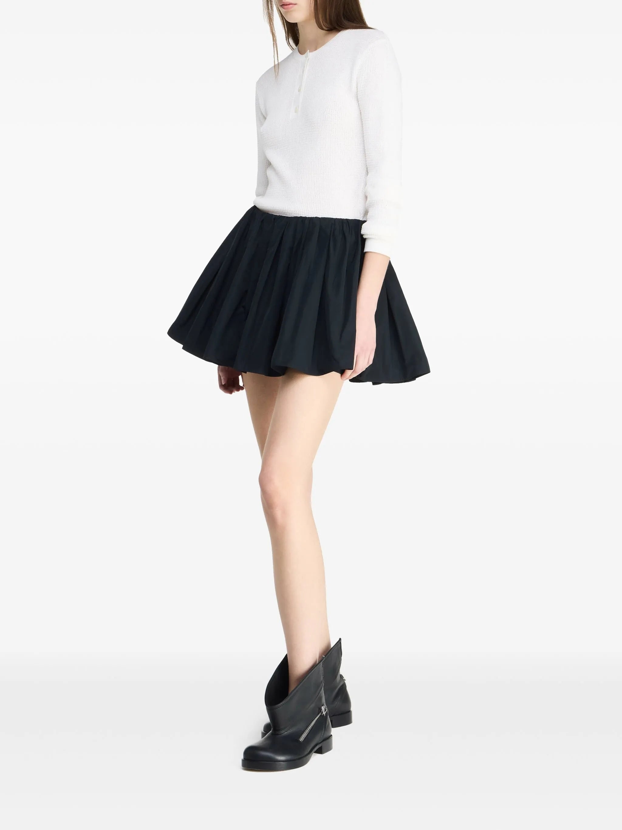 gathered circle skort