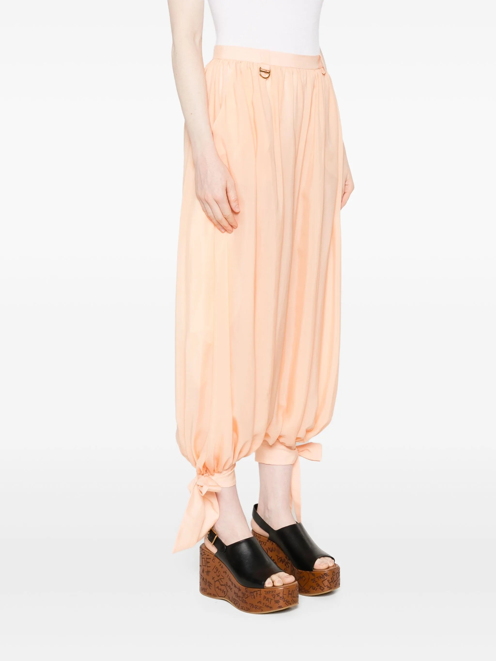 silk trousers