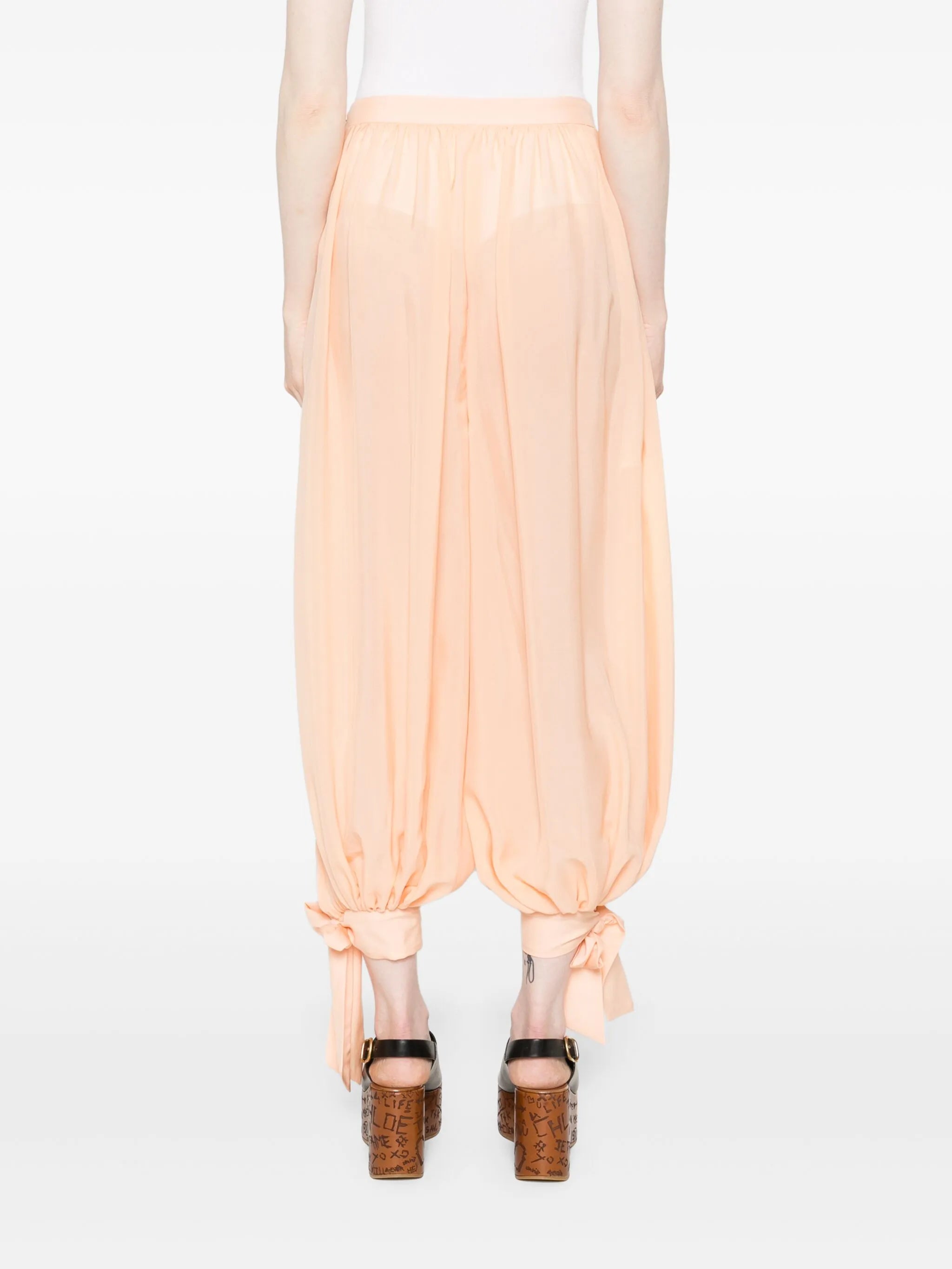 silk trousers