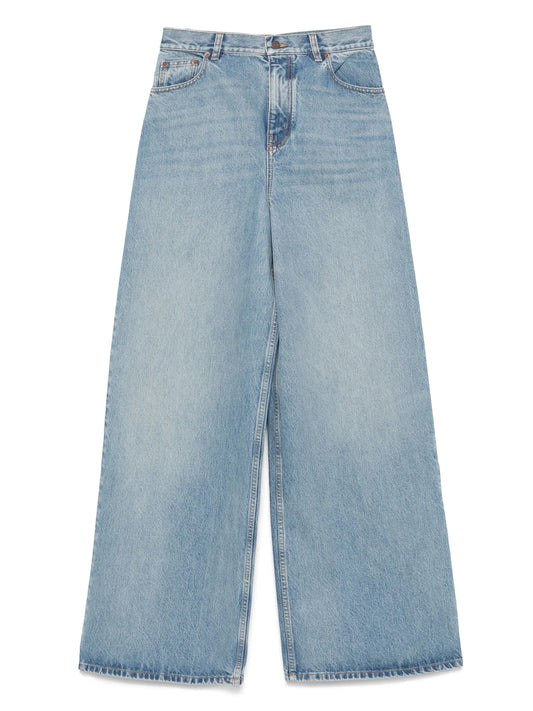 logo-patch jeans
