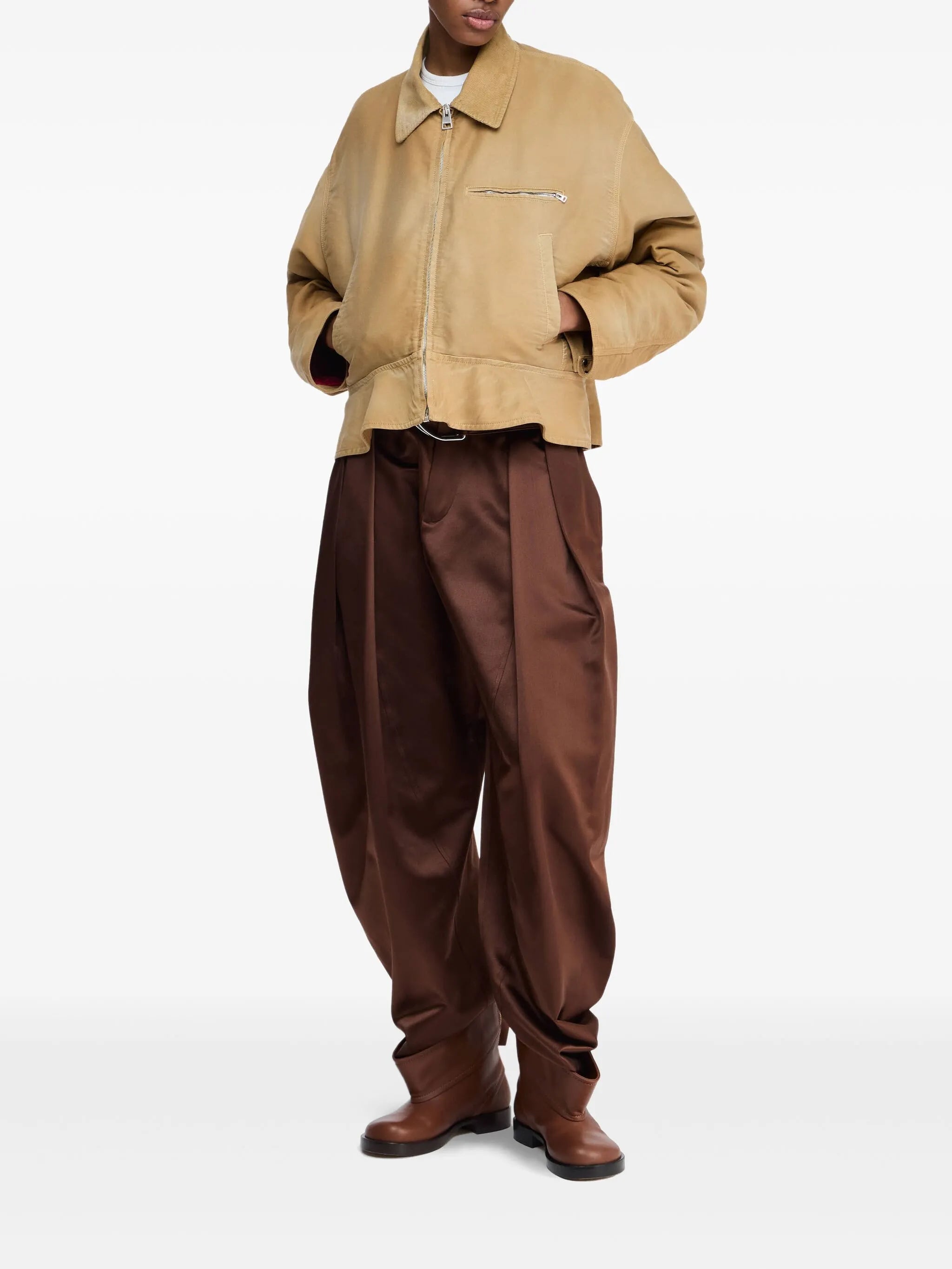 flared-hem jacket