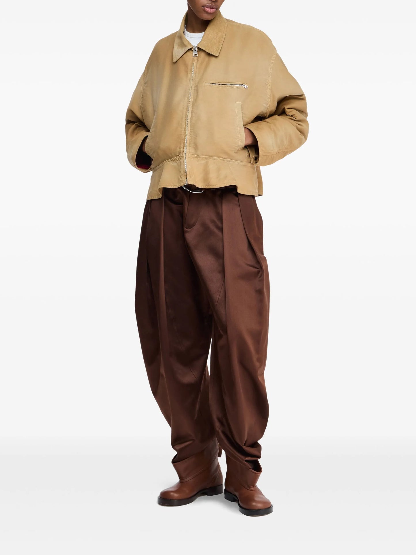 flared-hem jacket