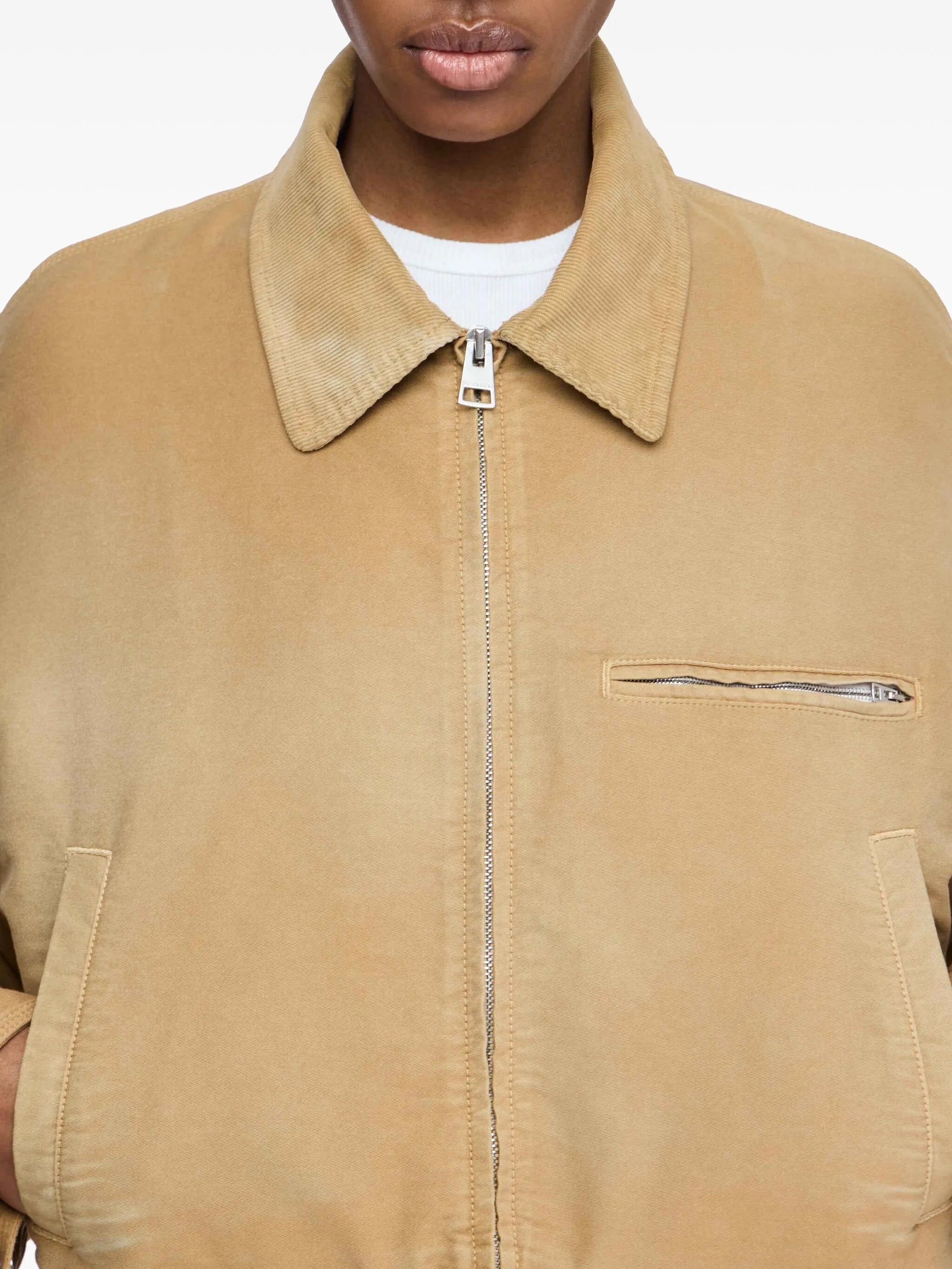 flared-hem jacket