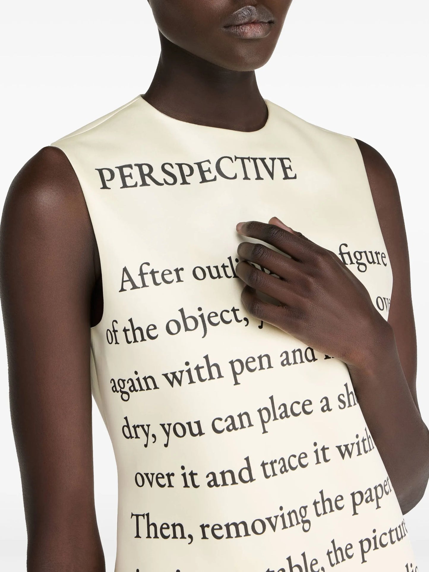 text-print mini dress