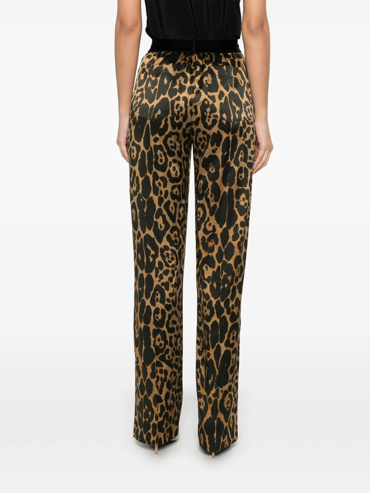 Silk Leopard Pants