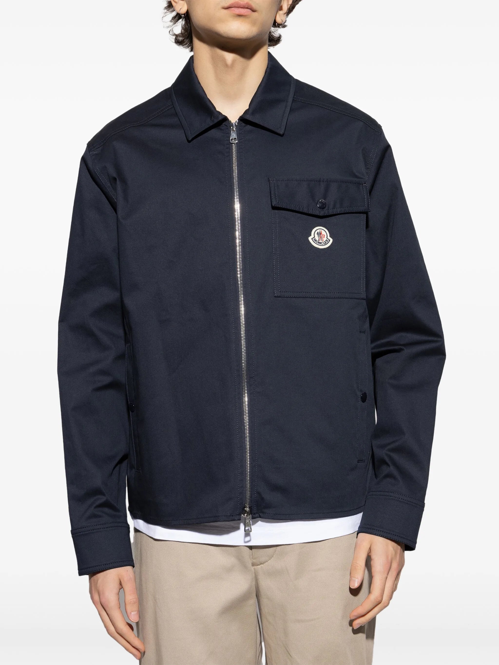 gabardine shirt jacket